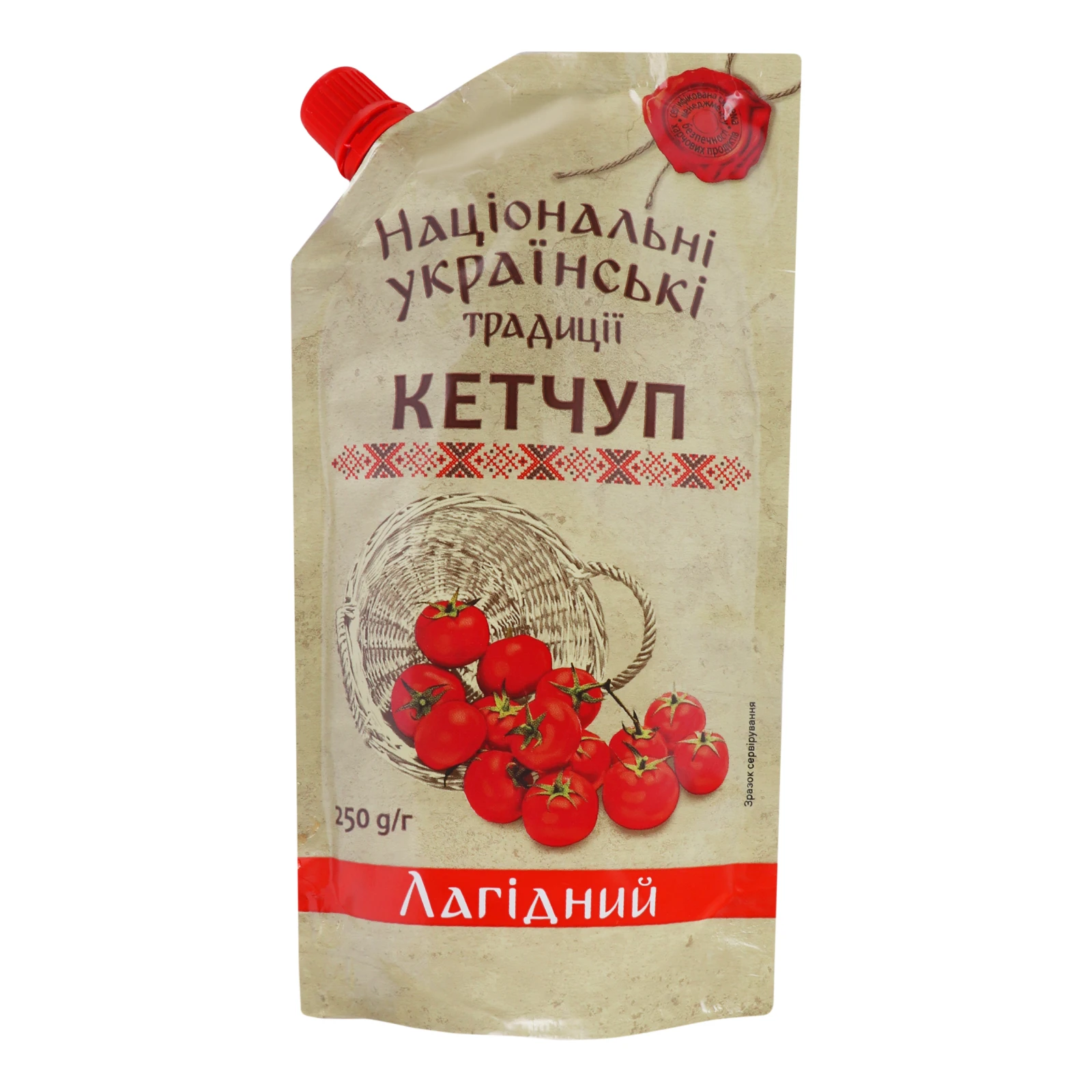 Кетчуп Національні українські традиції Лагідний 250г Фото №:1