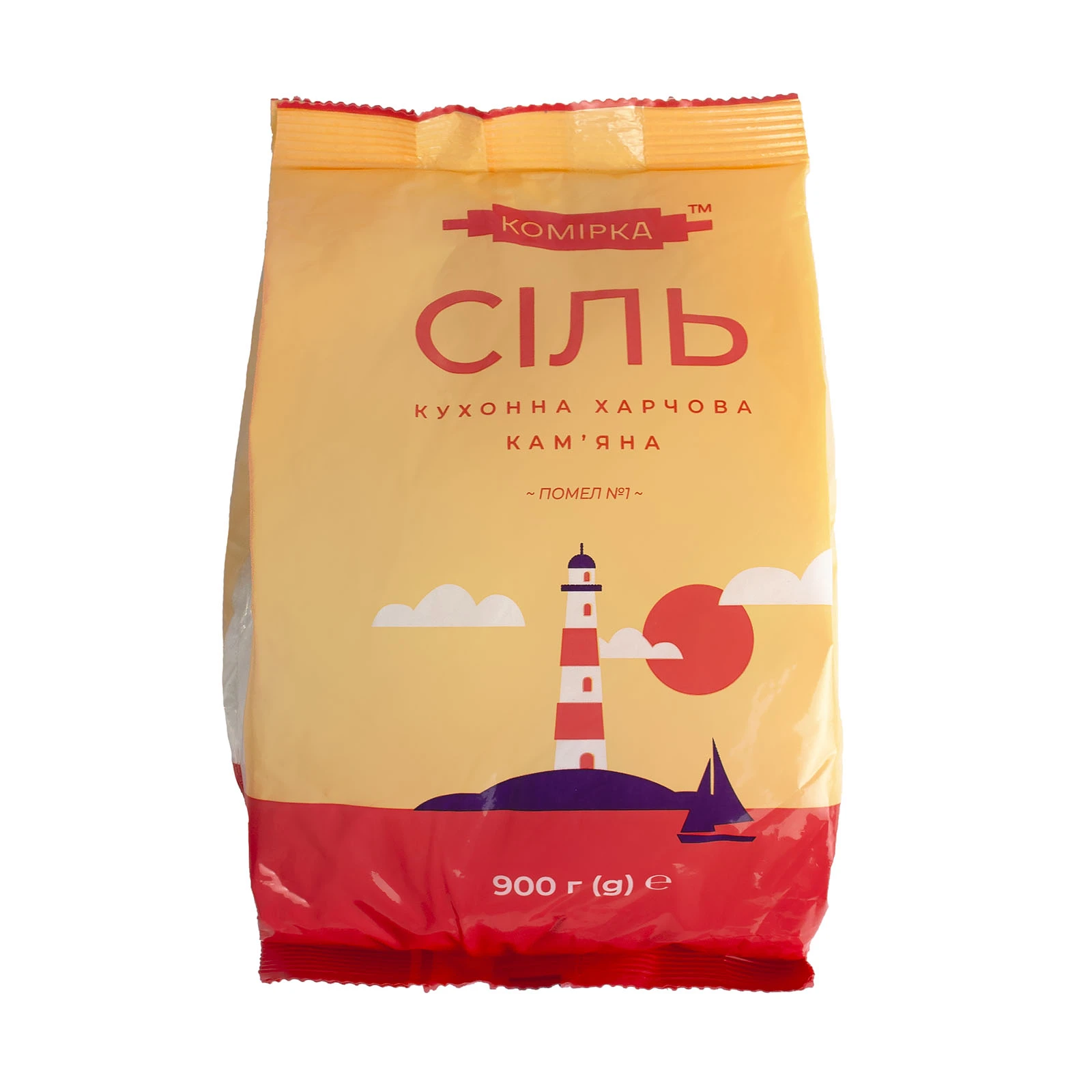 Сіль Комірка кухонна харчова кам`яна помел №1 900г Фото №:1