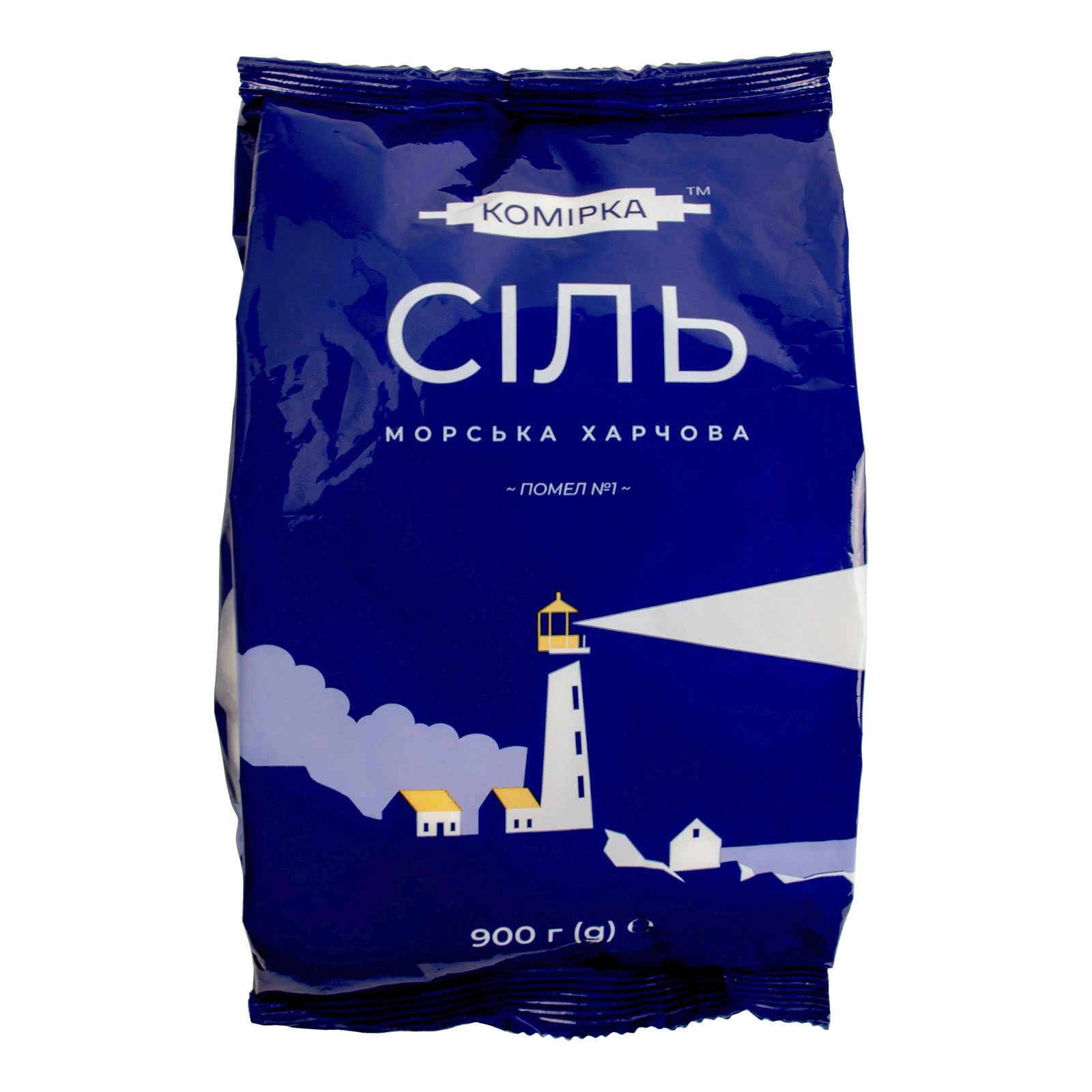 Сіль Комірка морська харчова помел №1 900г