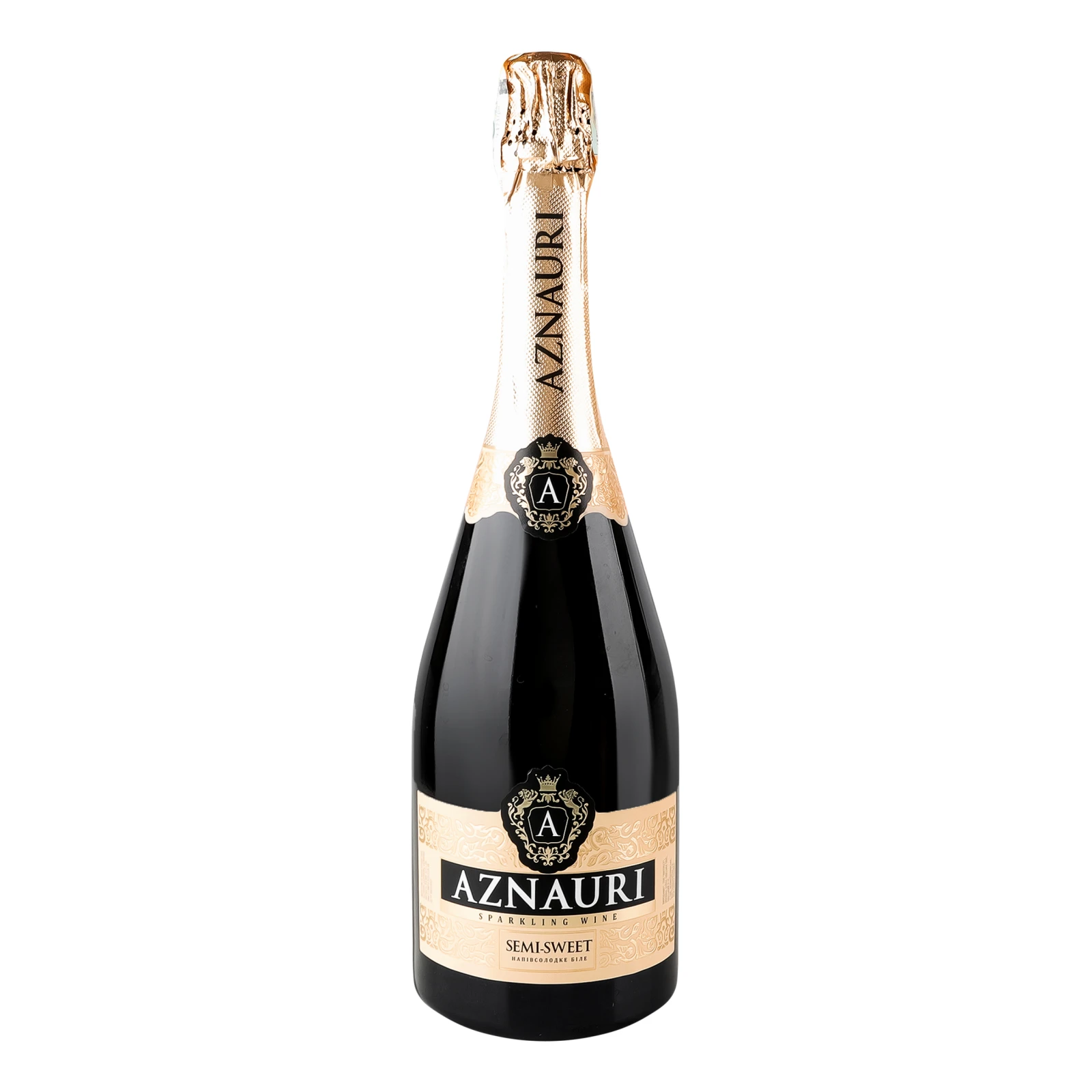 Вино ігристе Aznauri біле напівсолодке 10-13.5% 0.75л Фото №:1