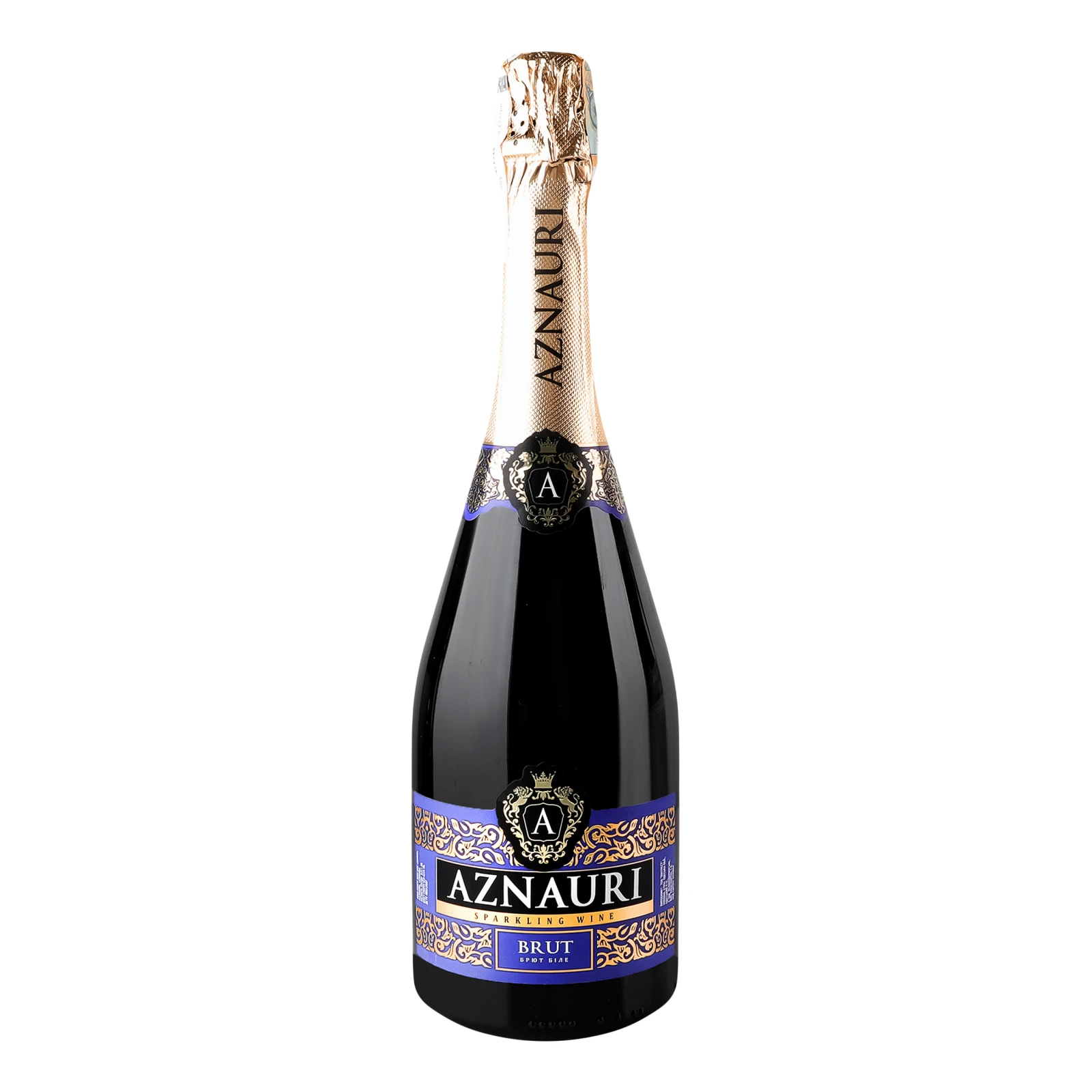 Вино ігристе Aznauri біле брют 10-13.5% 0.75л