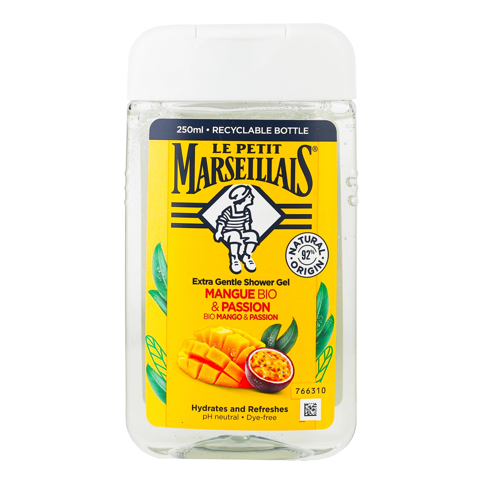 Гель для душу Le Petit Marseillais Bio Манго та маракуя 250мл Фото №:1