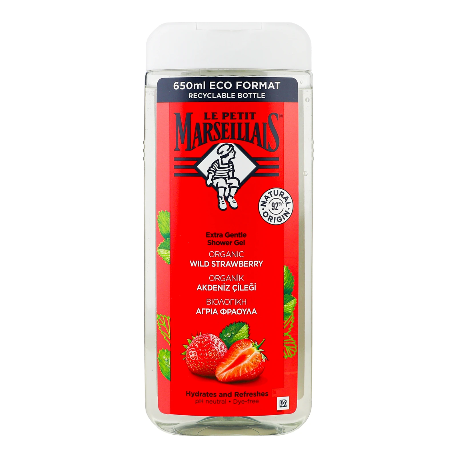 Гель для душу Le Petit Marseillais Organic Дика полуниця 650мл