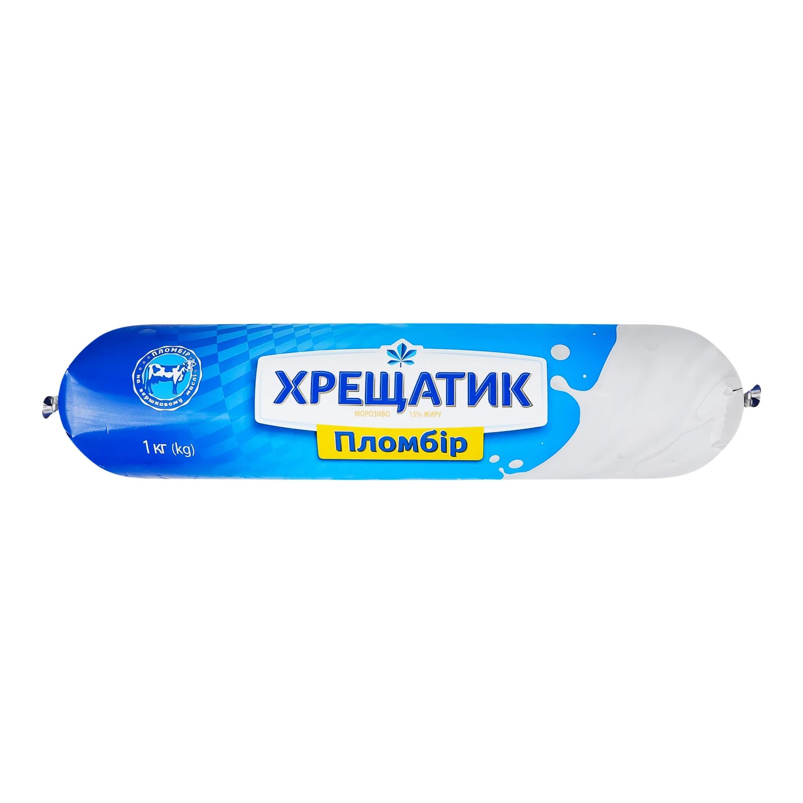 Морозиво Хрещатик пломбір 15% 1кг Фото навігації №:1