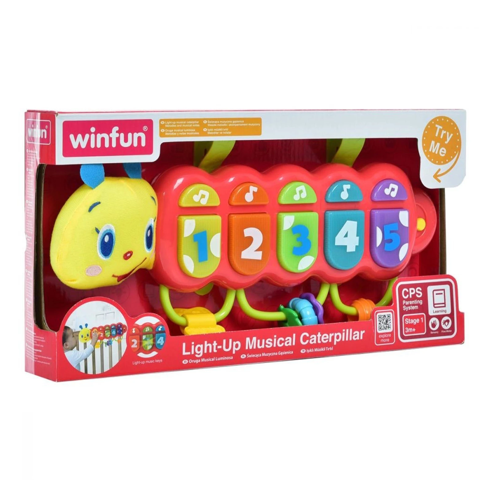 Іграшка WinFun на ліжечко брязкальця, гризунок,  музика, світло 0215 NL Фото №:2