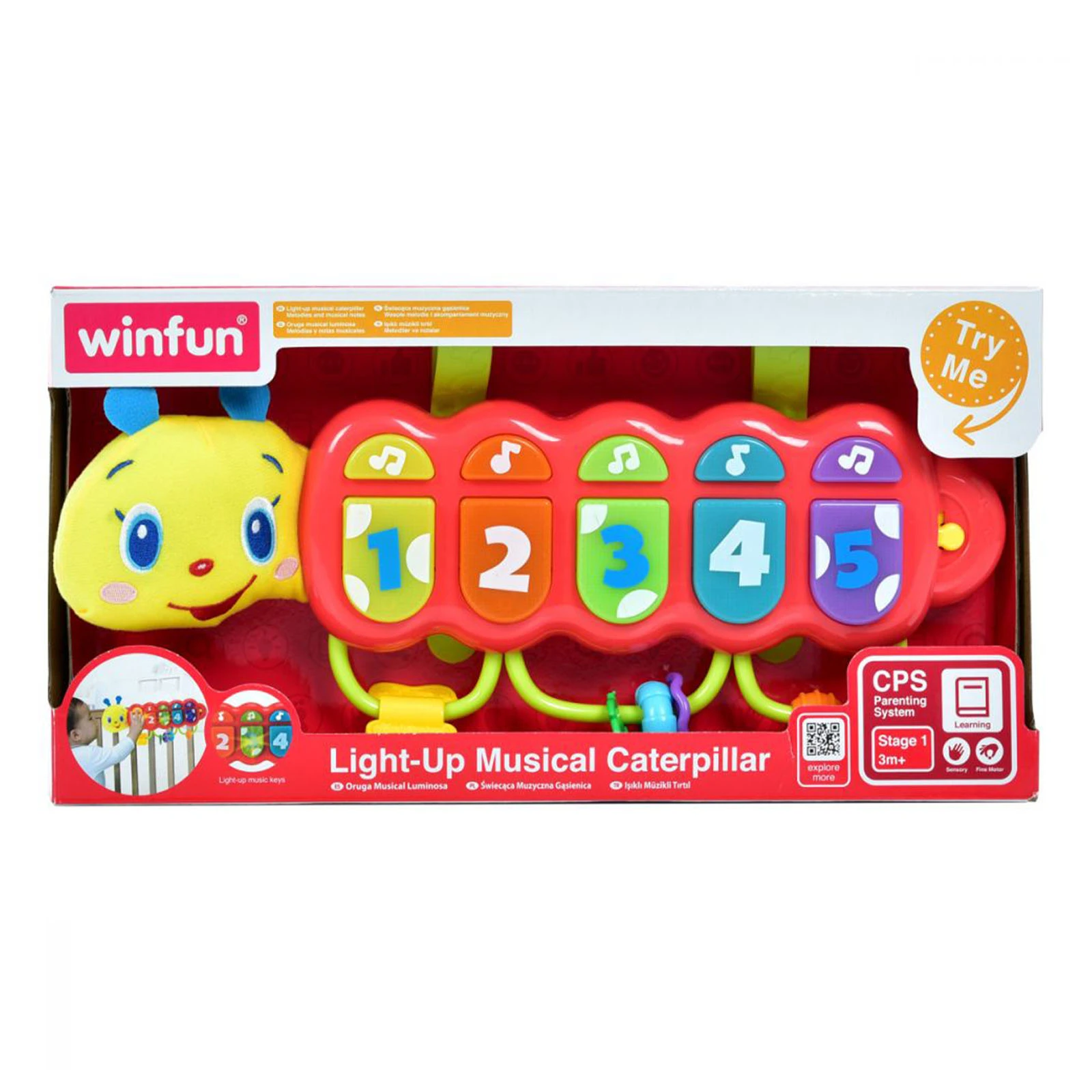 Іграшка WinFun на ліжечко брязкальця, гризунок,  музика, світло 0215 NL Фото №:1