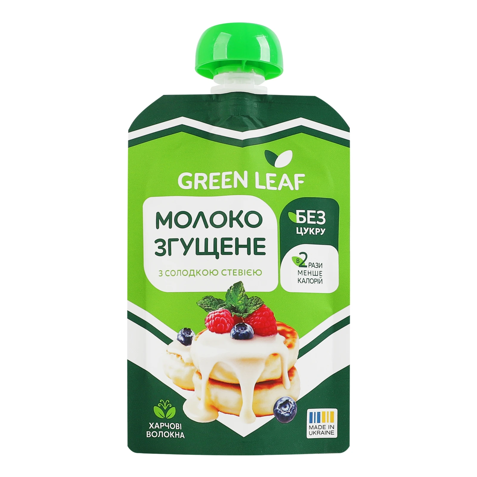 Молоко згущене Green Leaf з солодкою стевією 90г