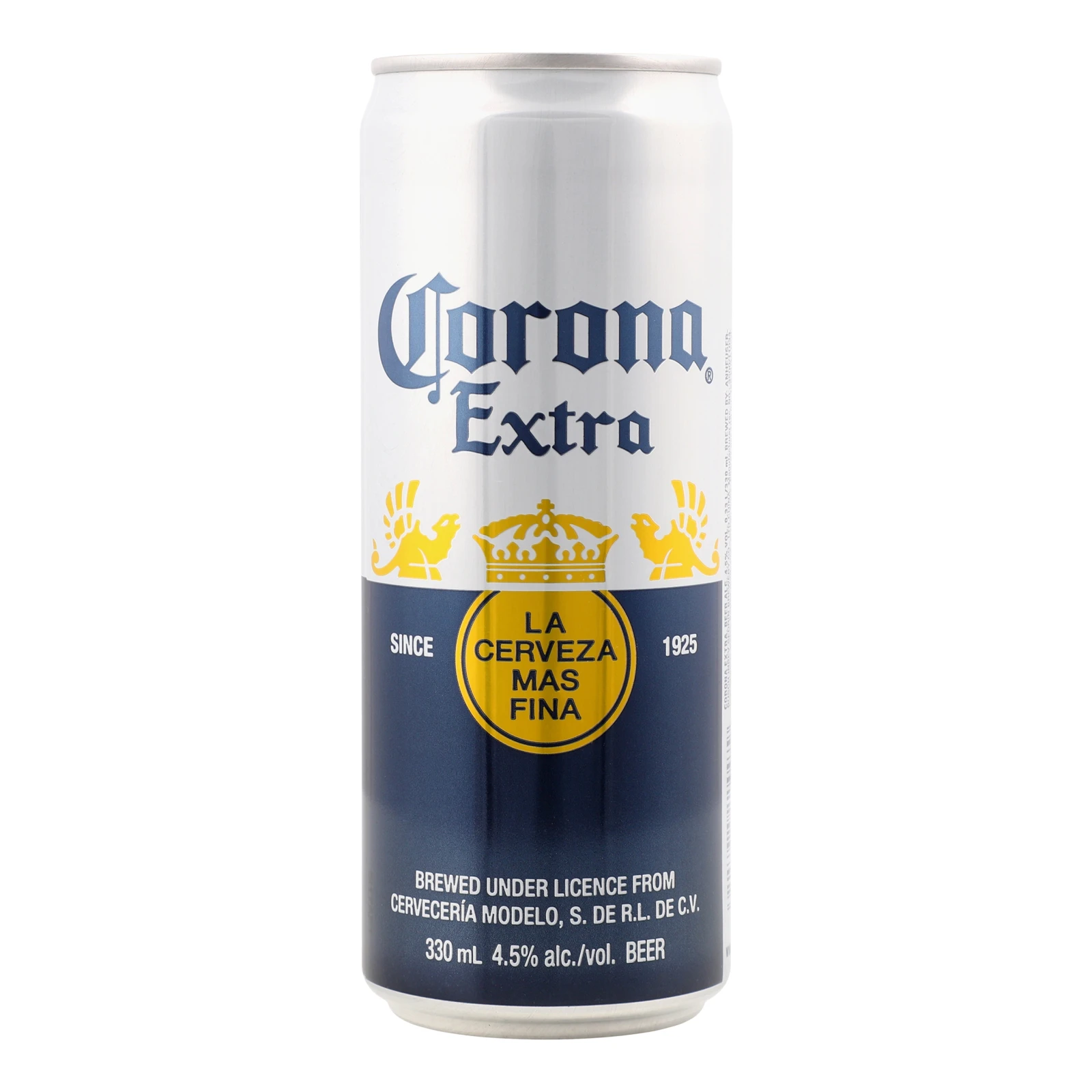 Пиво Corona Extra світле пастеризоване 4.5% 0.33л Фото №:1