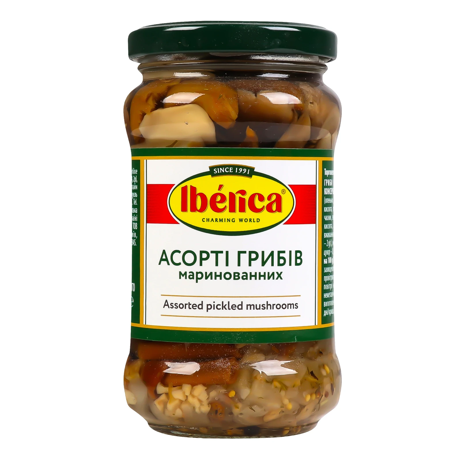 Гриби Iberica Асорті мариновані консервовані 280г Фото №:1