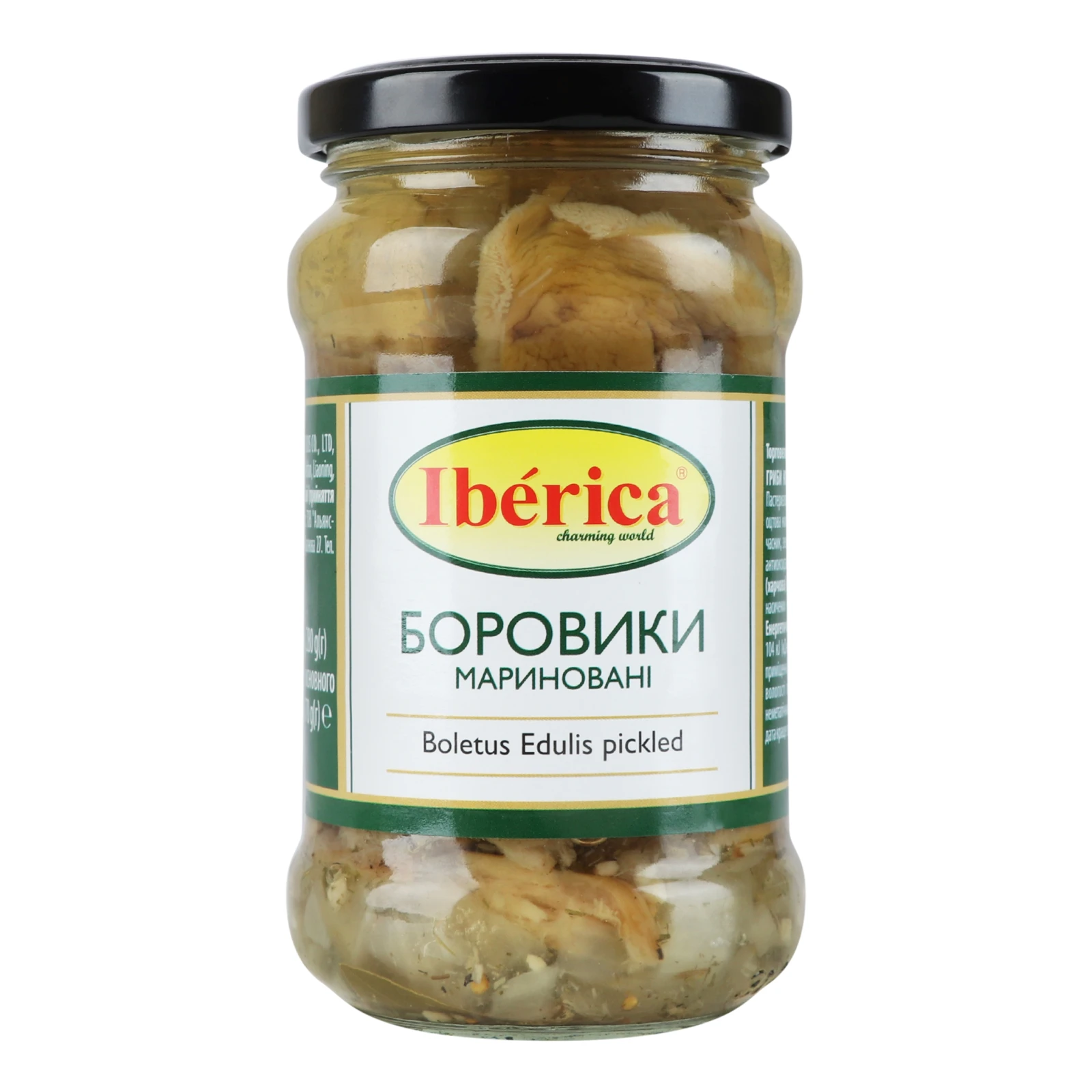 Гриби Iberica Боровики мариновані 280г Фото №:1