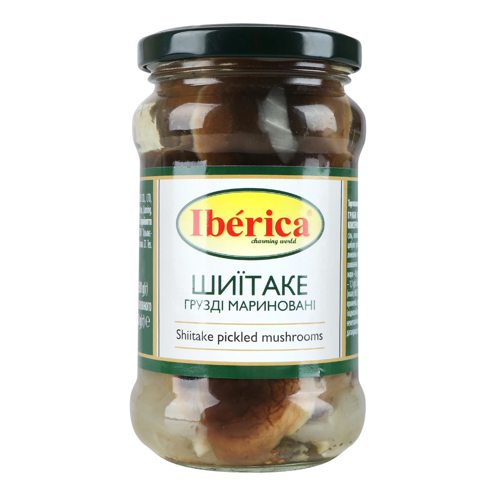 Гриби Iberica Шиїтаке (Грузді) мариновані 280г Фото №:1