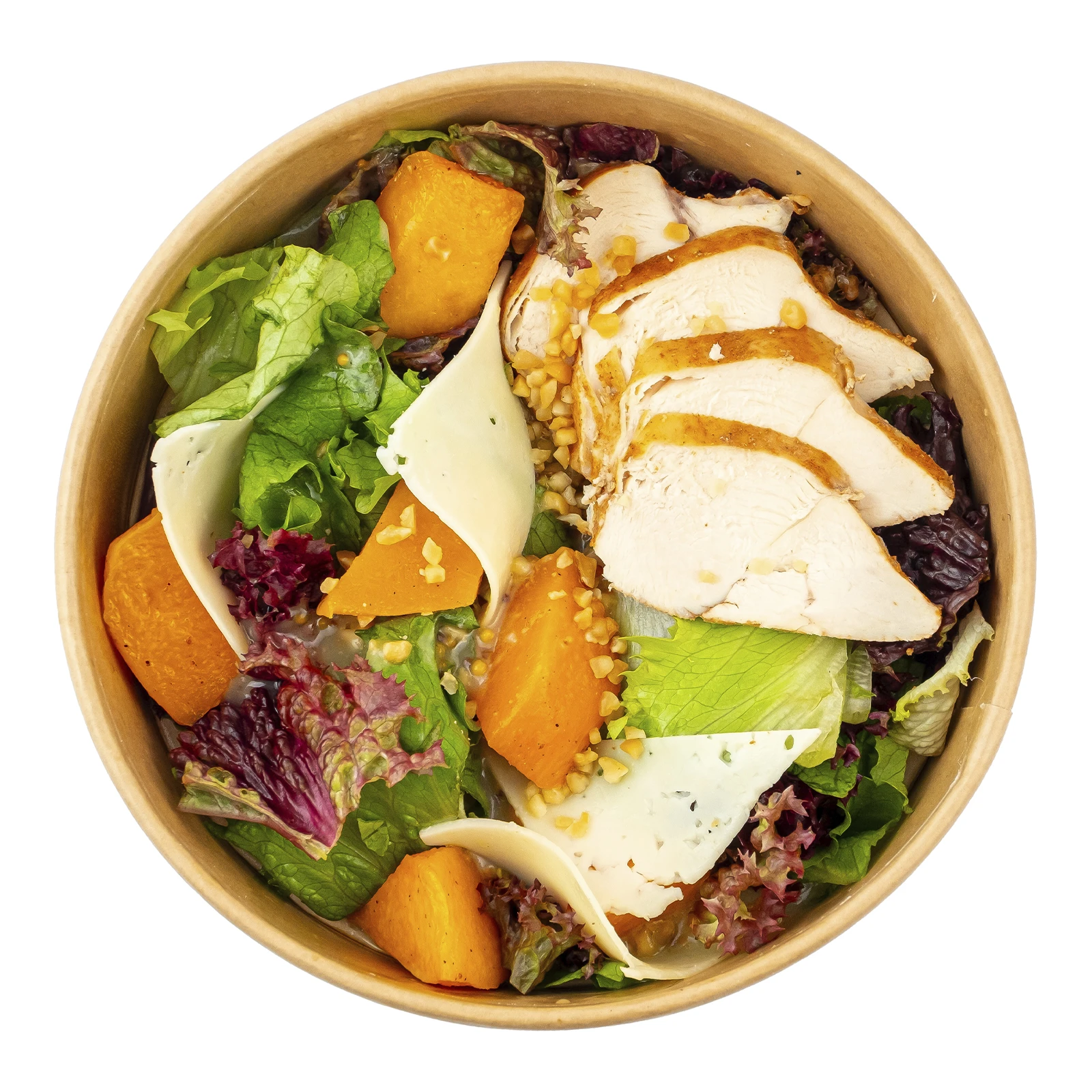 Салат з печеним гарбузом та куркою 200г Фото №:2