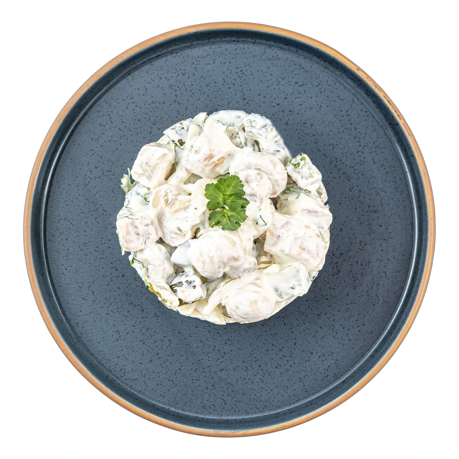 Салат з куркою та маринованими печерицями Фото №:1