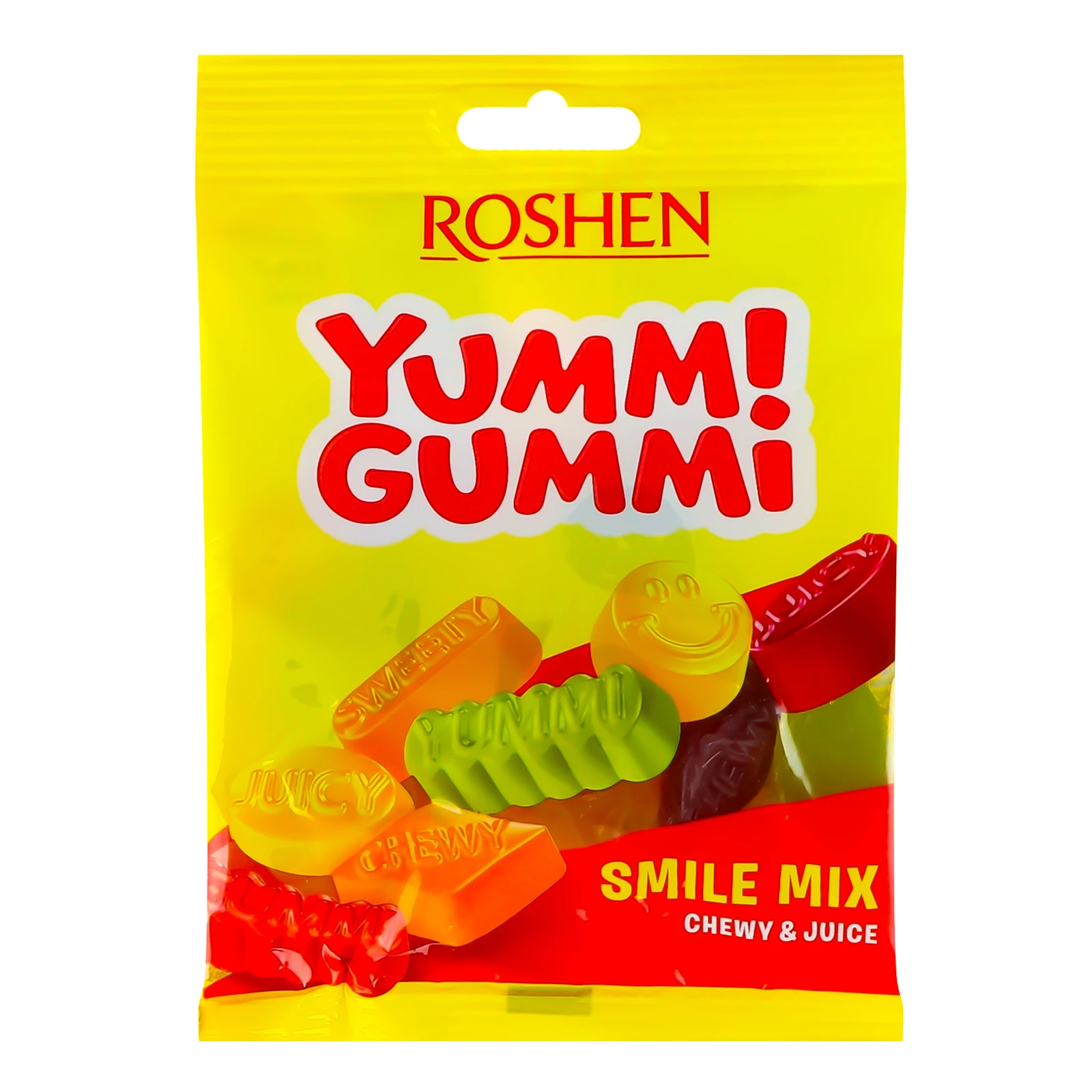 Цукерки желейні Roshen Yumm! Gummi Smile Mix 70г Фото №:1