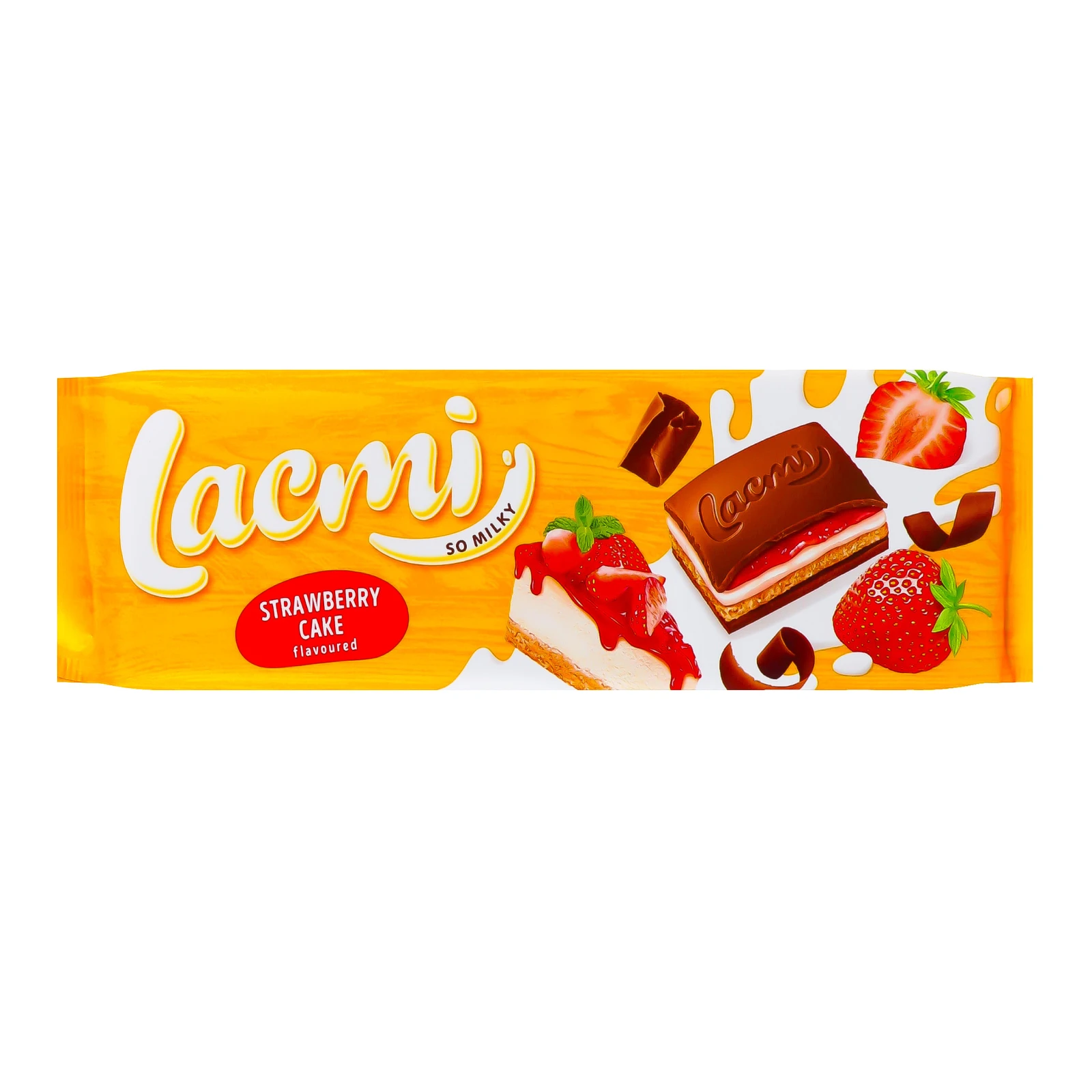 Шоколад Roshen Lacmi Strawberry cake молочний 275г Фото №:1
