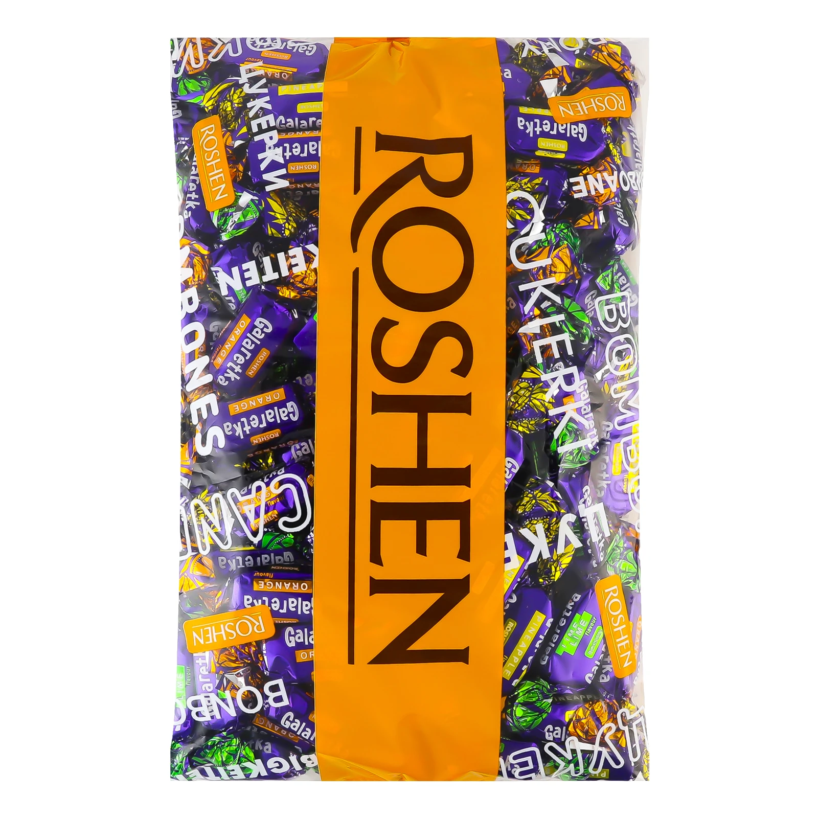 Цукерки Roshen Galaretka глазуровані з желейним корпусом Фото №:1