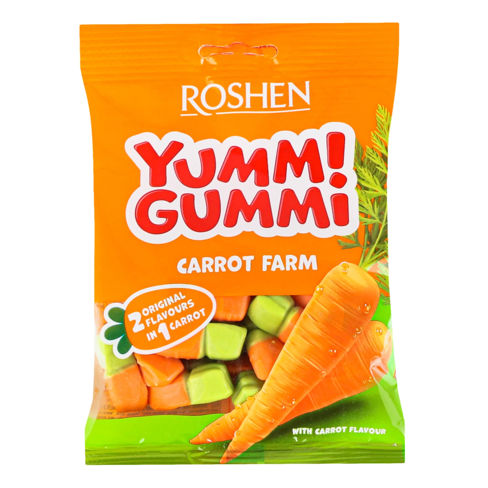 Цукерки желейні Roshen Yummi Gummi Carrot Farm 70г Фото №:1