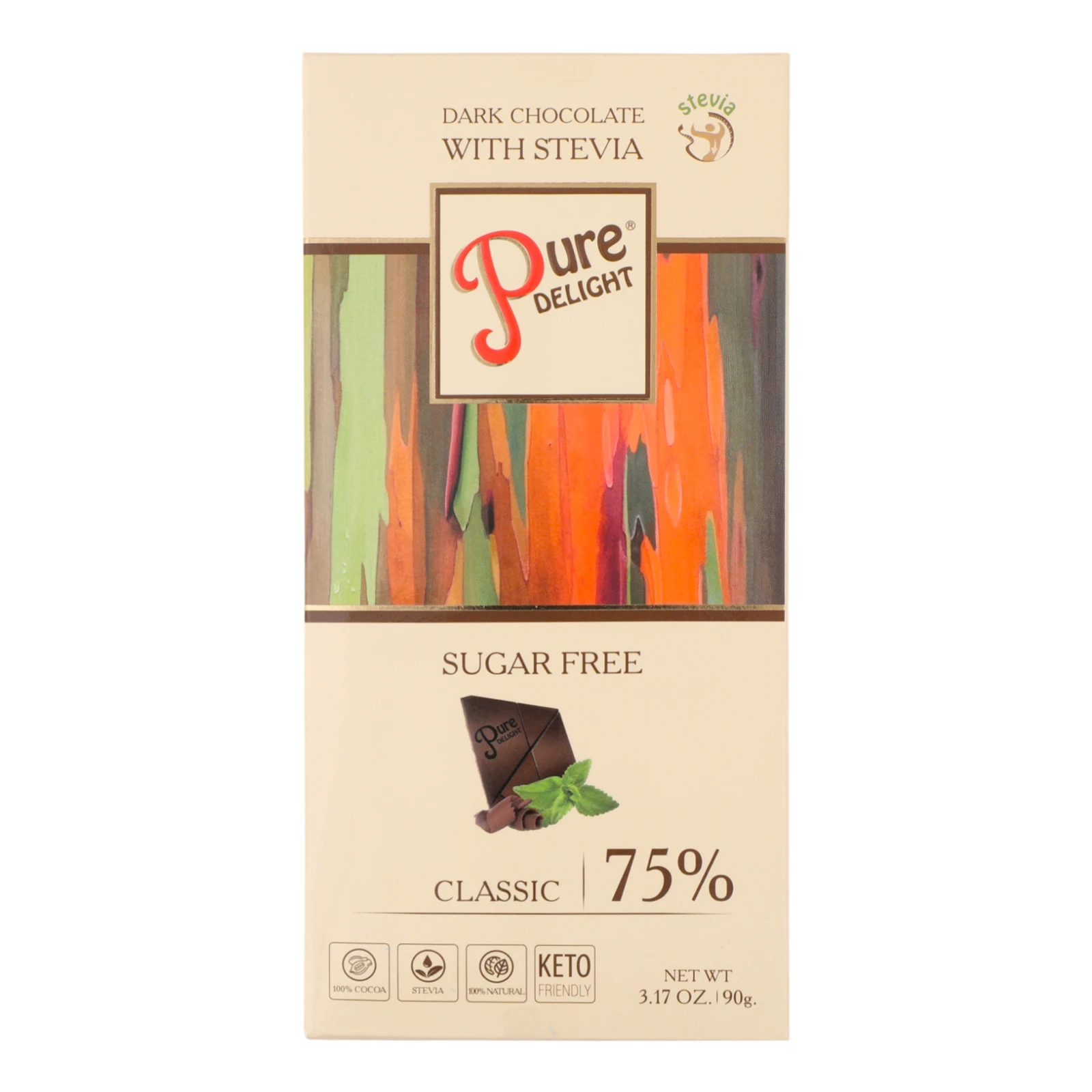 Шоколад Pure Delight Classic чорний 75% 90г Фото №:1