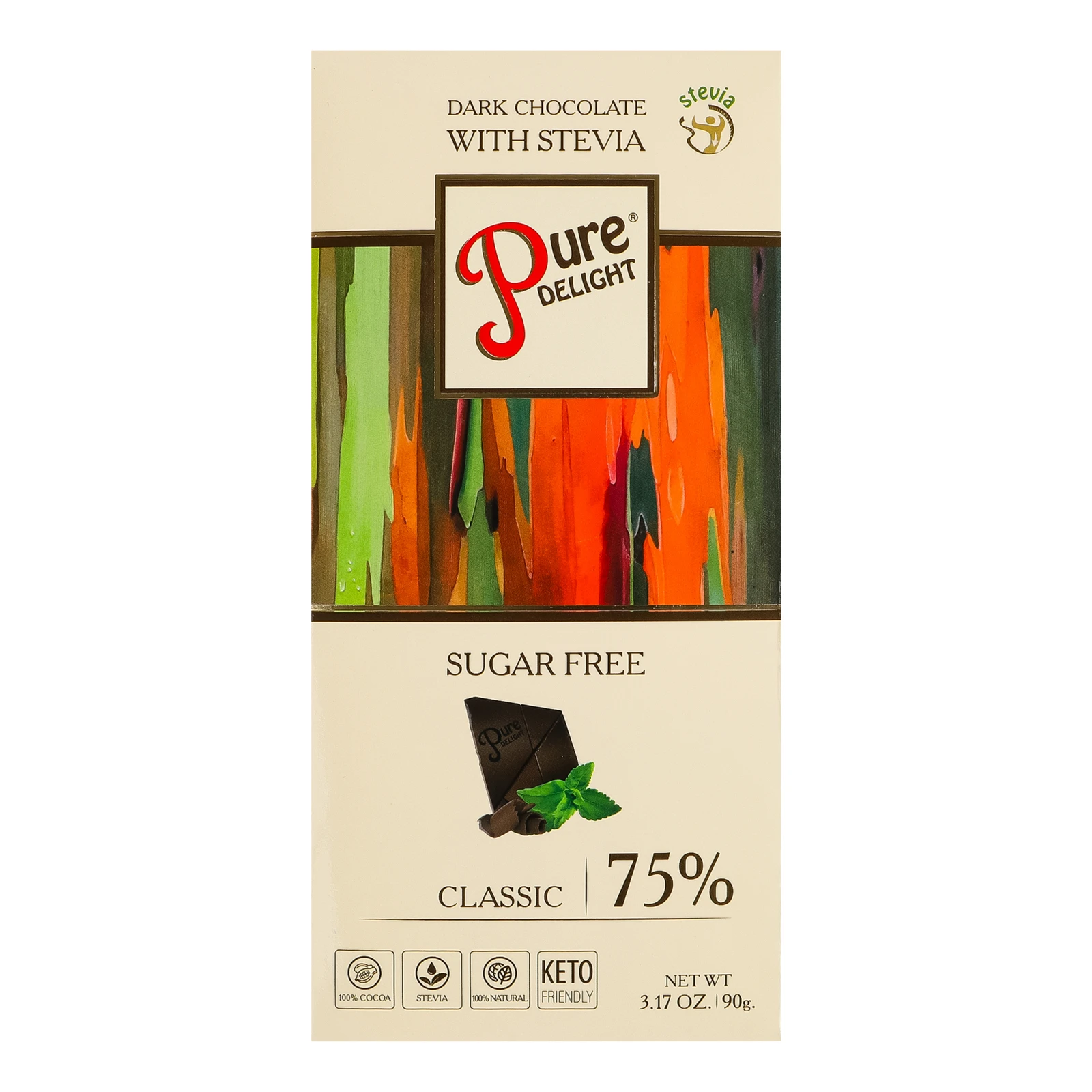 Шоколад Pure Delight Classic чорний 75% 90г Фото №:1