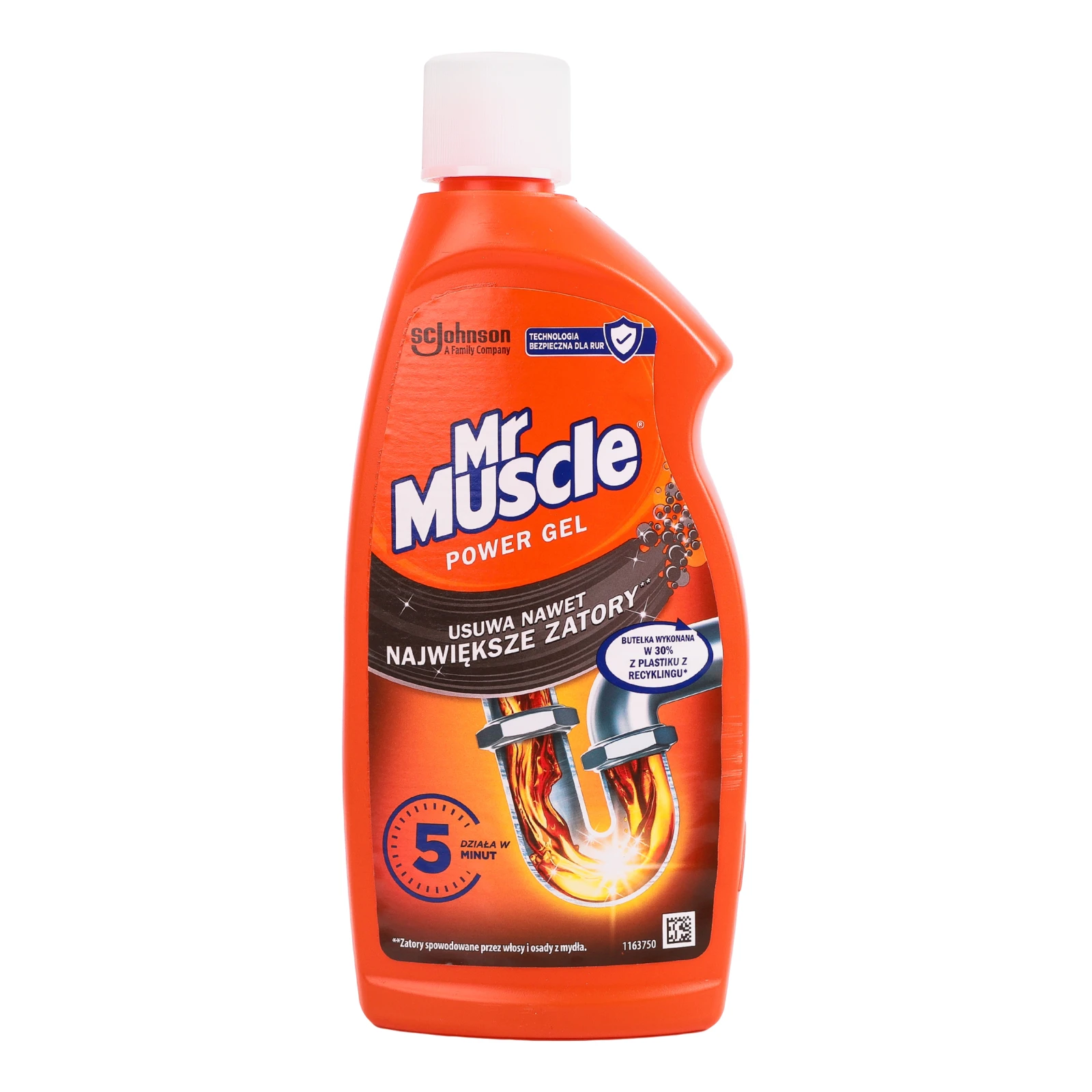 Гель для прочищення зливних труб Mr.Muscle 500мл Фото навігації №:1