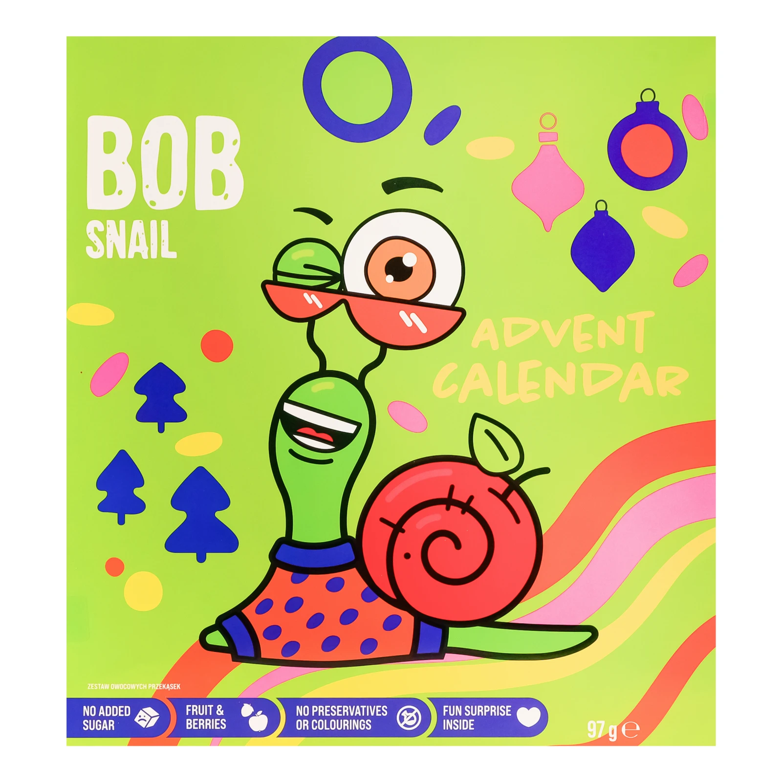 Набір кондитерських виробів Bob Snail Адвент-календар з іграшками 97г Фото №:1