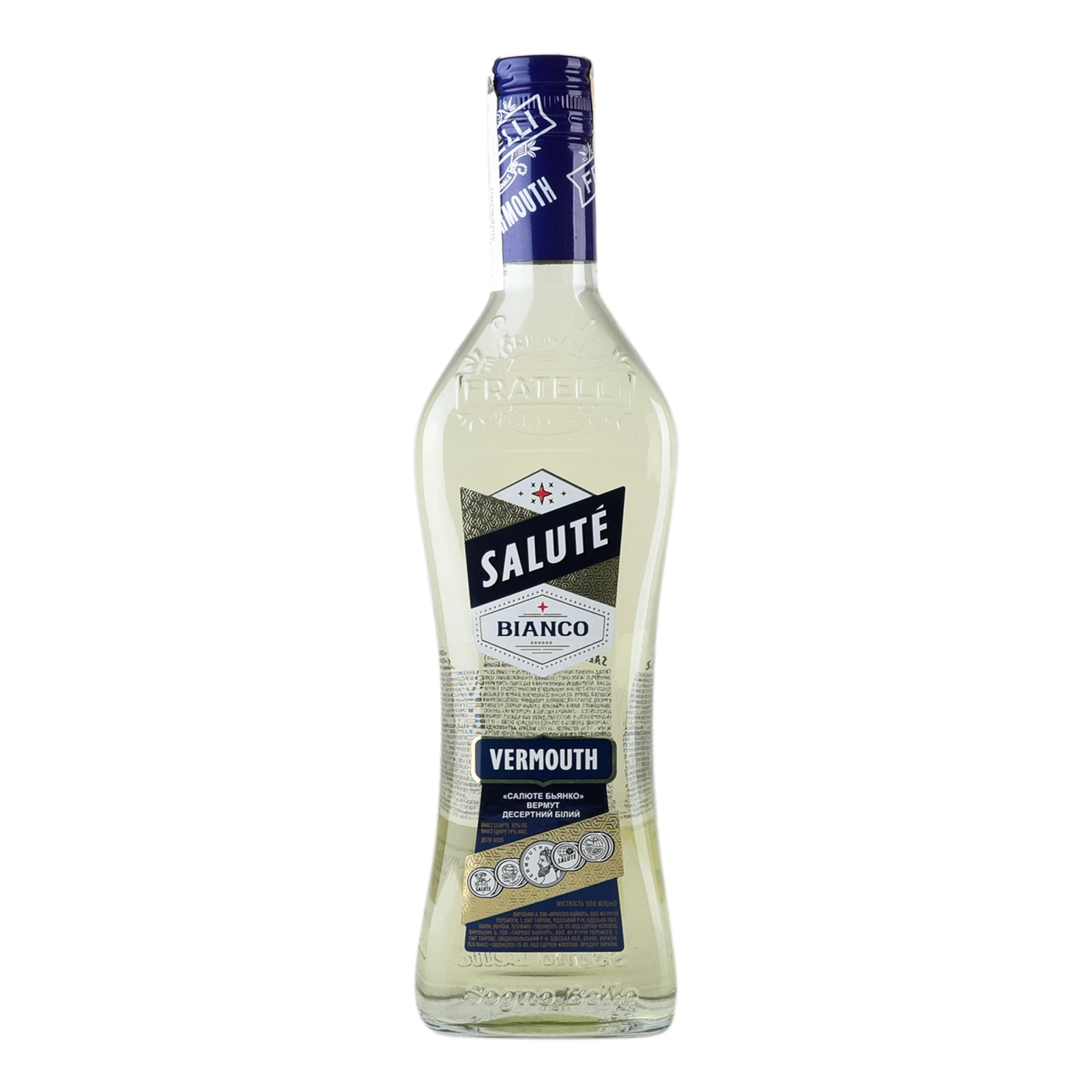 Вермут Salute Bianco білий десертний 16% 0.5л Фото №:1