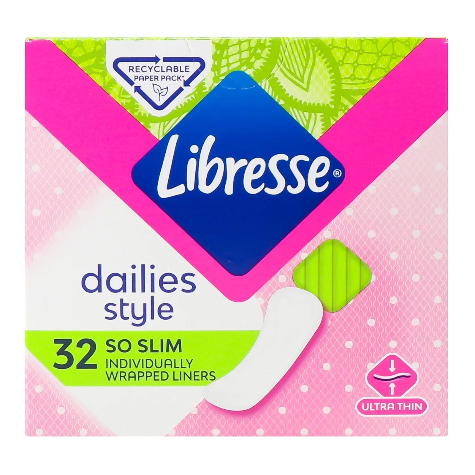 Прокладки щоденні Libresse Dailies Style 32шт/уп Фото №:1
