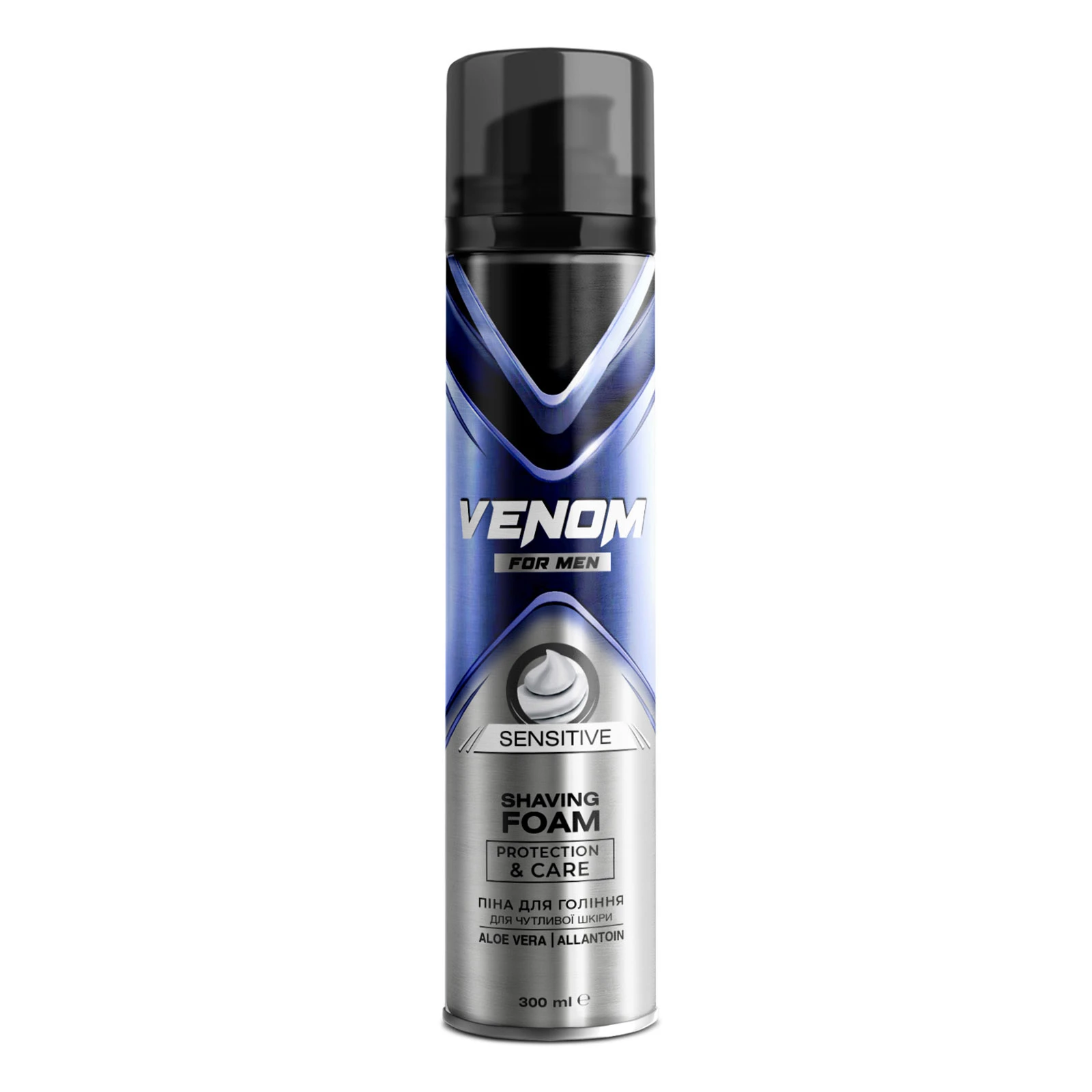 Піна для гоління Venom 300мл for men Sensitive Фото №:1