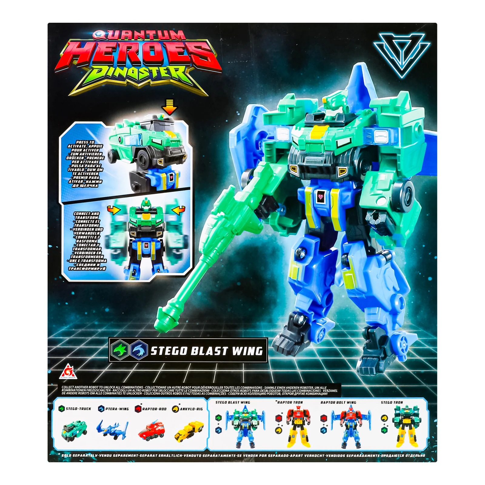 Набір ігровий Dinoster Stego Blast Wing №EU580812 для дітей від 5-ти років 1шт Фото №:2