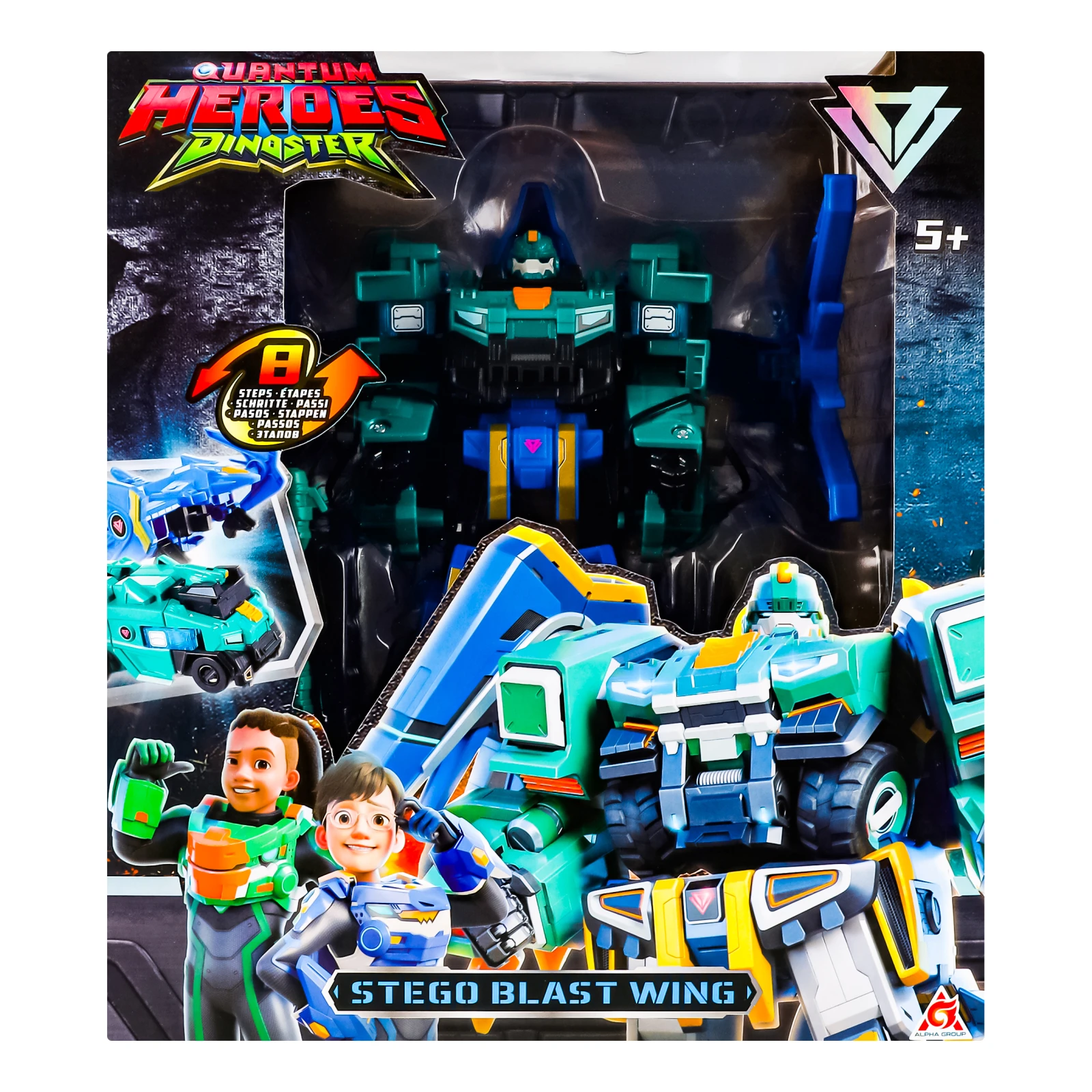Набір ігровий Dinoster Stego Blast Wing №EU580812 для дітей від 5-ти років 1шт Фото №:1