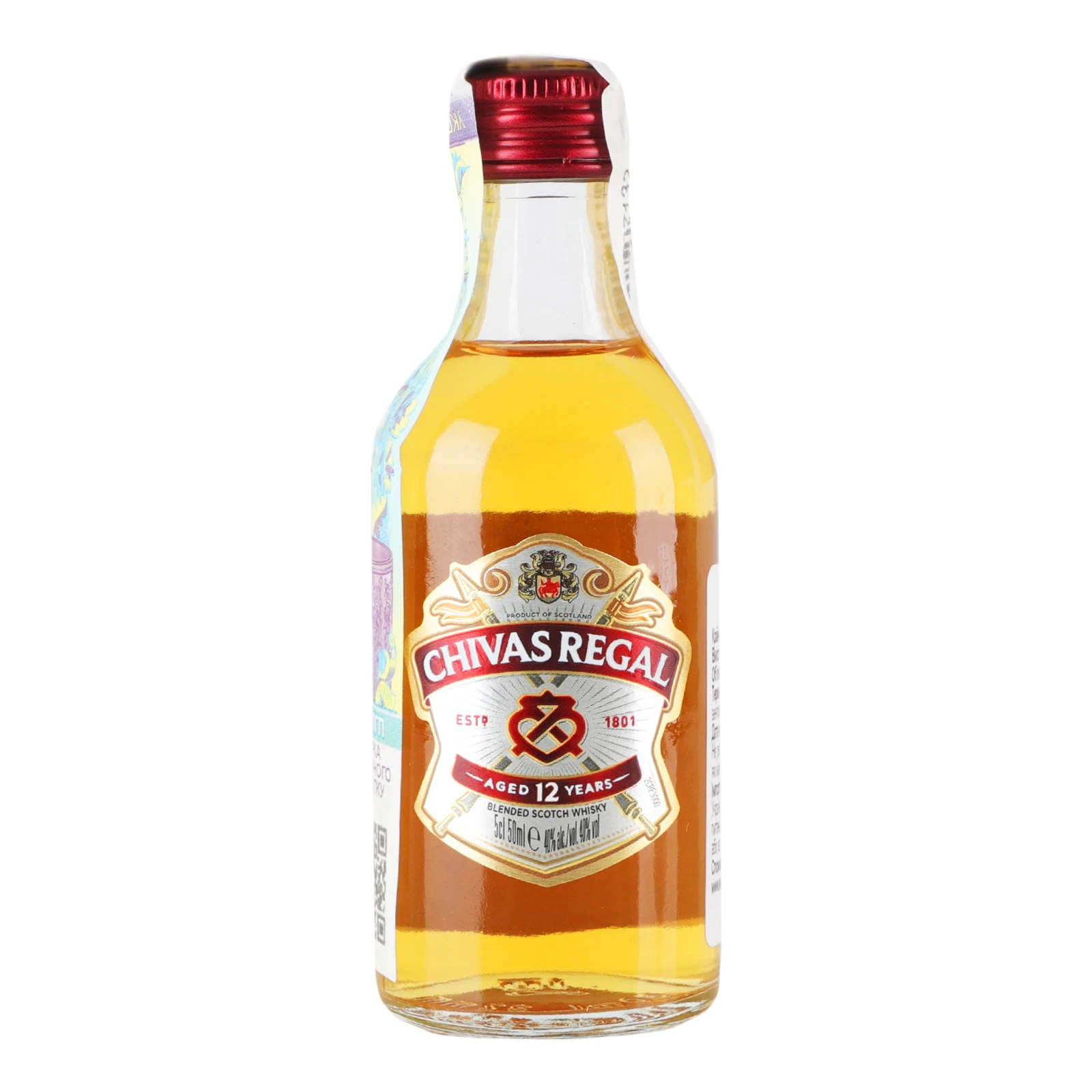 Віскі Chivas Regal 12 YO шотландське купажоване 40% 0.05л Фото №:1