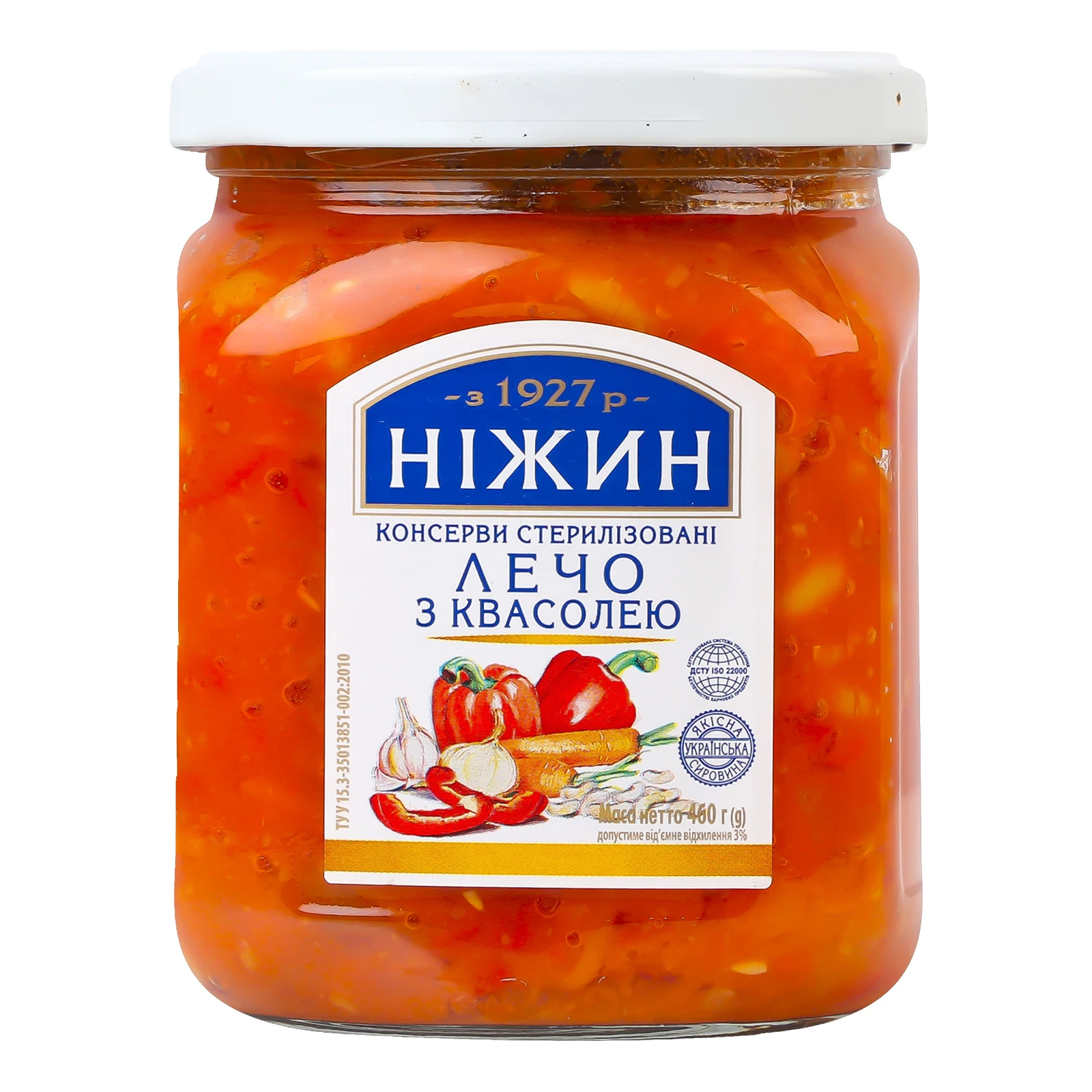 Лечо Ніжин з квасолею 460г Фото №:1