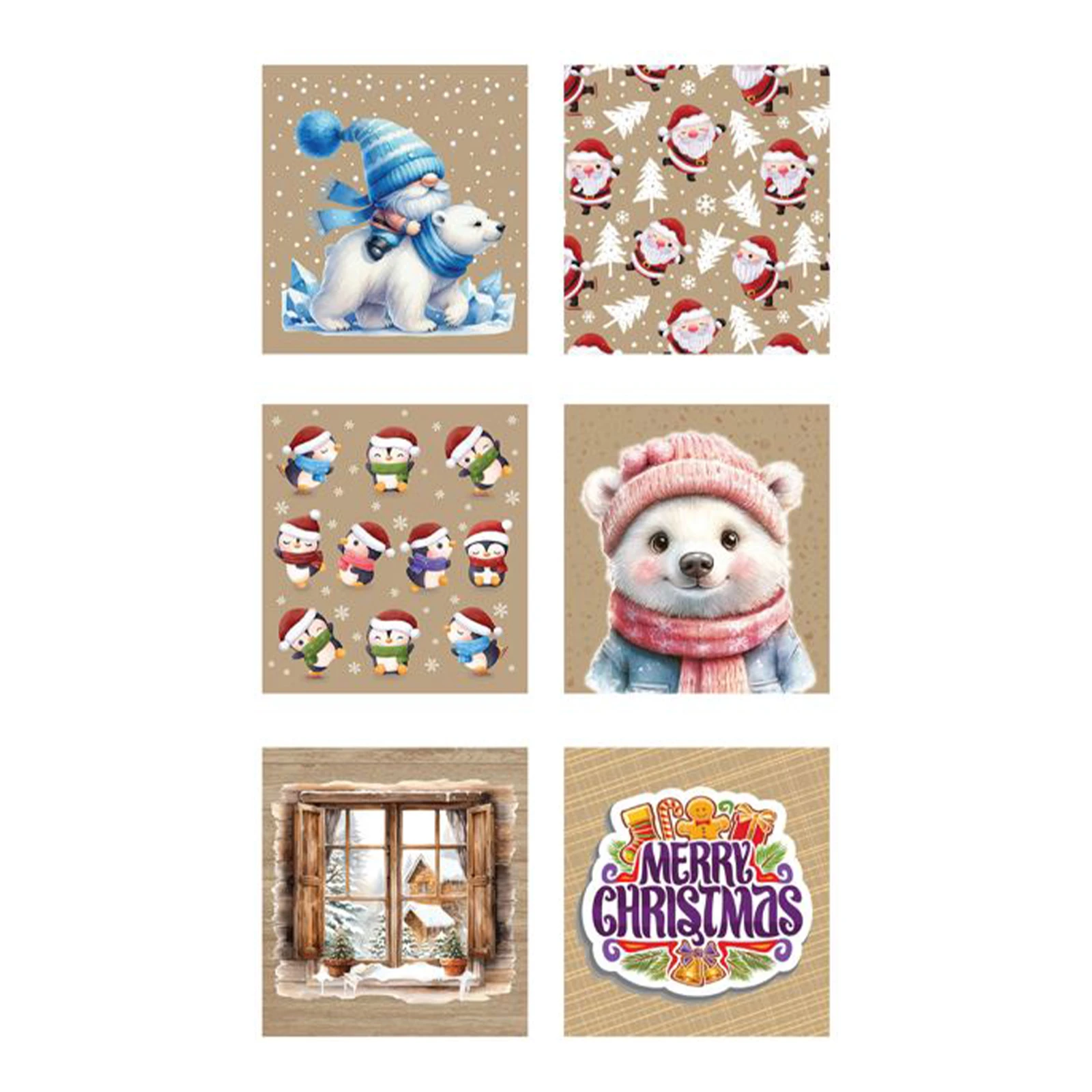 Пакет паперовий 240230100мм крафт новорічний Фото №:3