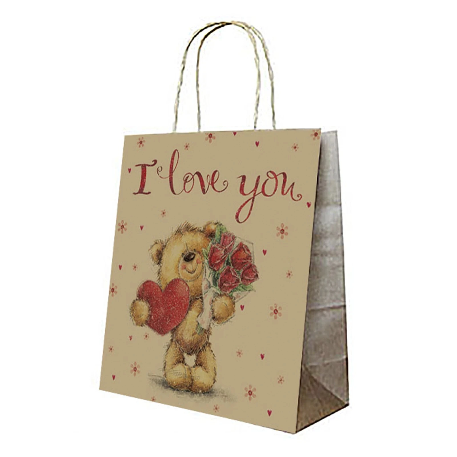 Пакет паперовий 240х230х100мм крафт Фото №:2