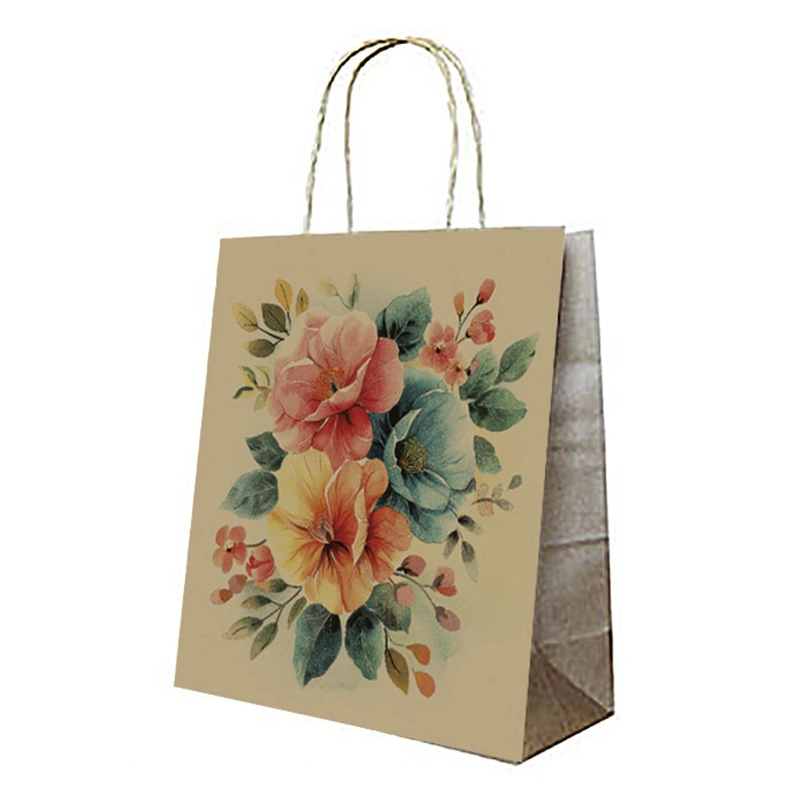 Пакет паперовий 240х230х100мм крафт Фото №:1