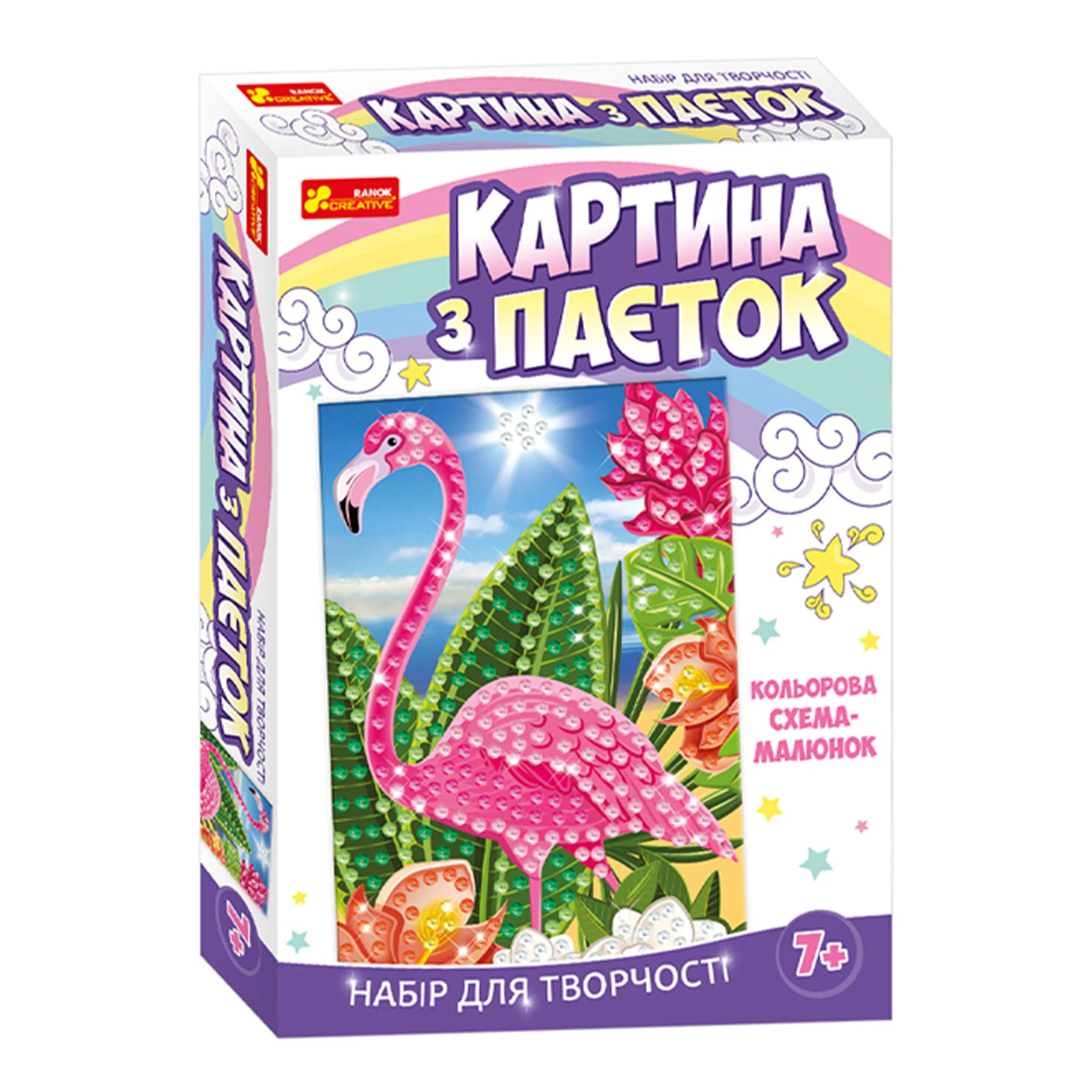 Гра Ranok Creative Картина з паєток Фламінго 15100434У Фото навігації №:1