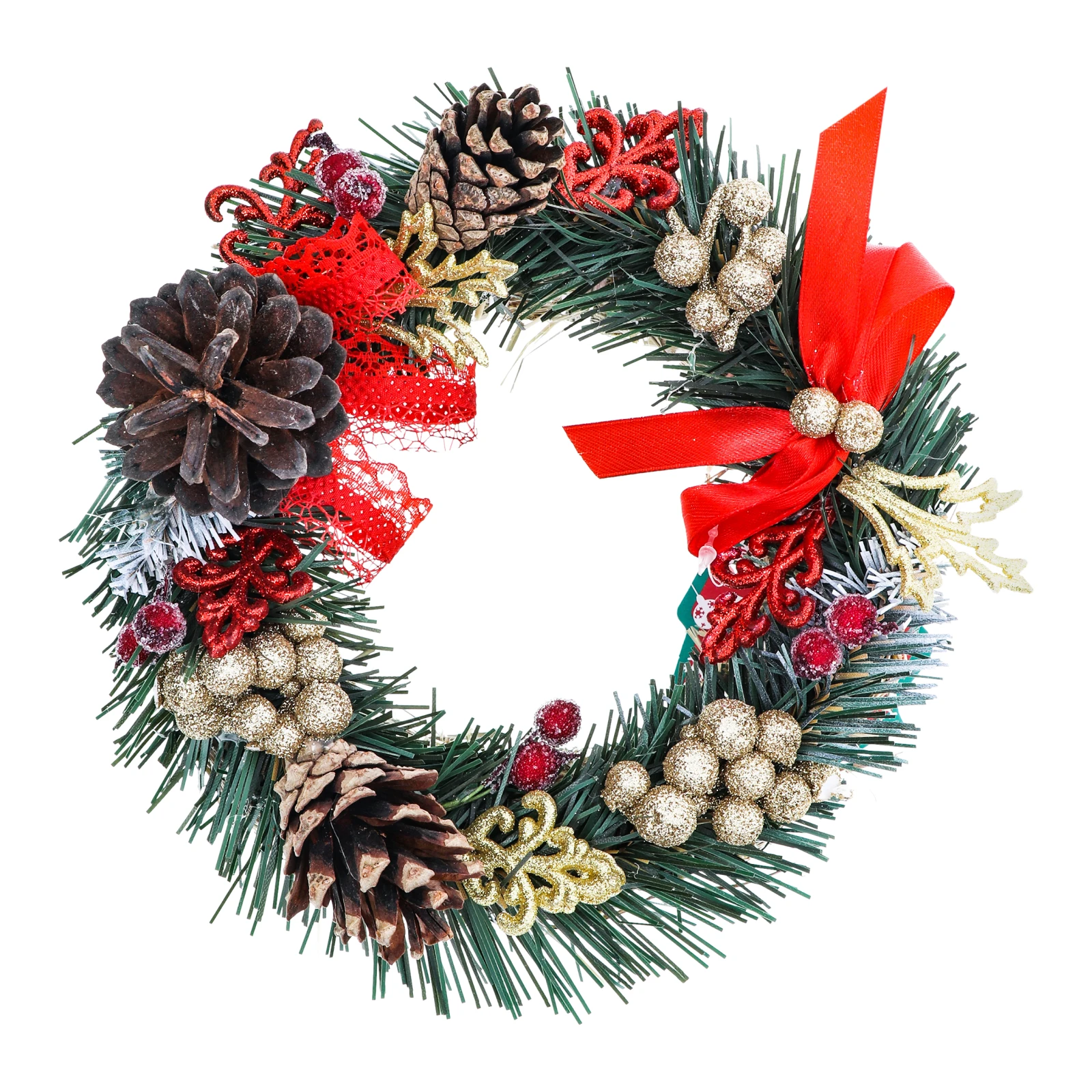 Вінок Mislt прикрашений солома 150мм 1шт Фото №:1