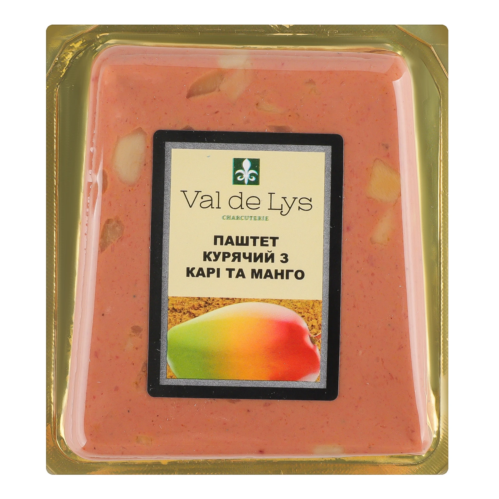 Паштет Val de Lys курячий з карі та манго 170г Фото №:1
