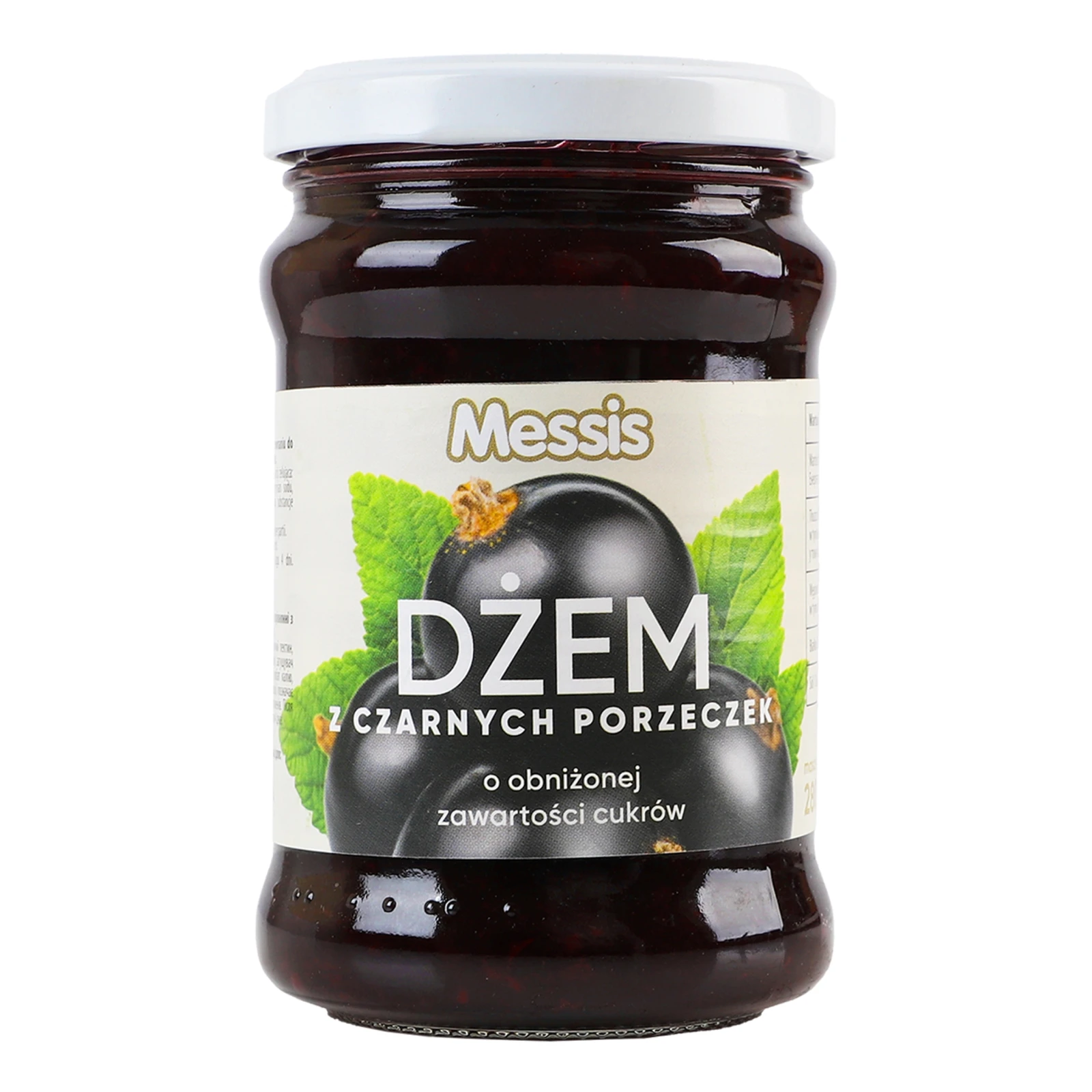 Джем Messis 280г чорна смородина зі зниженим вмістом цукру ск/б Фото №:1