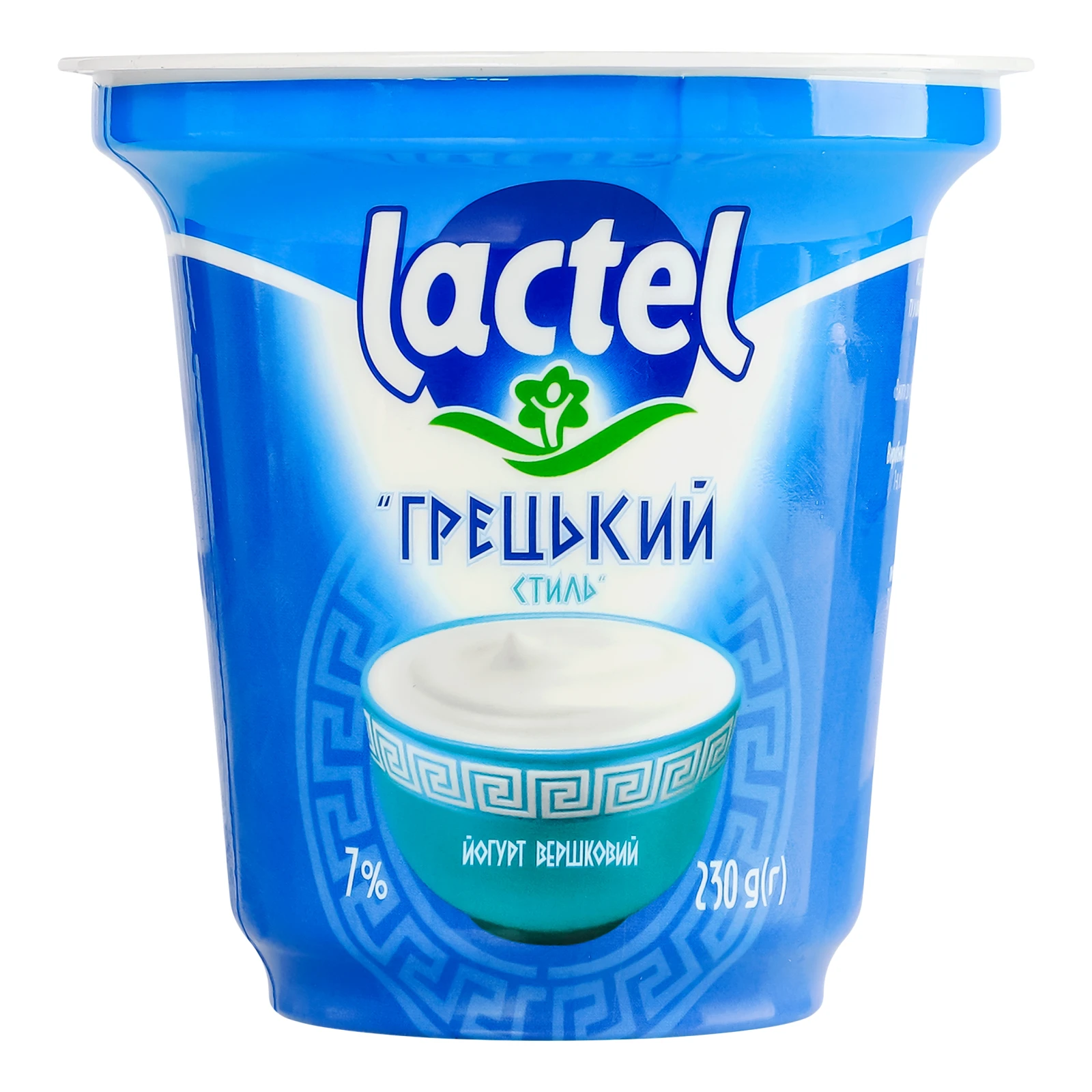 Йогурт Lactel Грецький стиль вершковий 7% 230г Фото навігації №:1