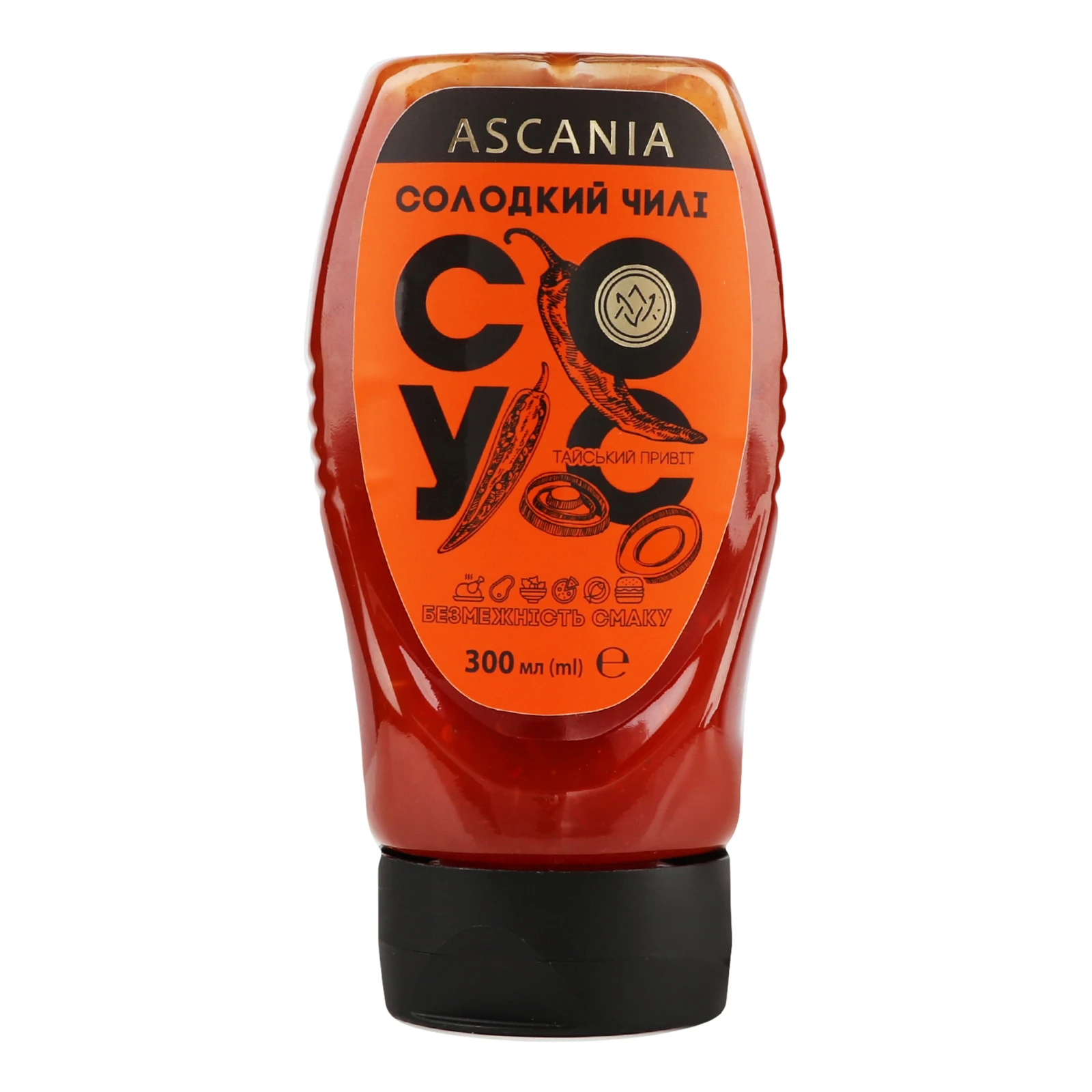 Соус Ascania Солодкий чилі 300мл Фото №:1