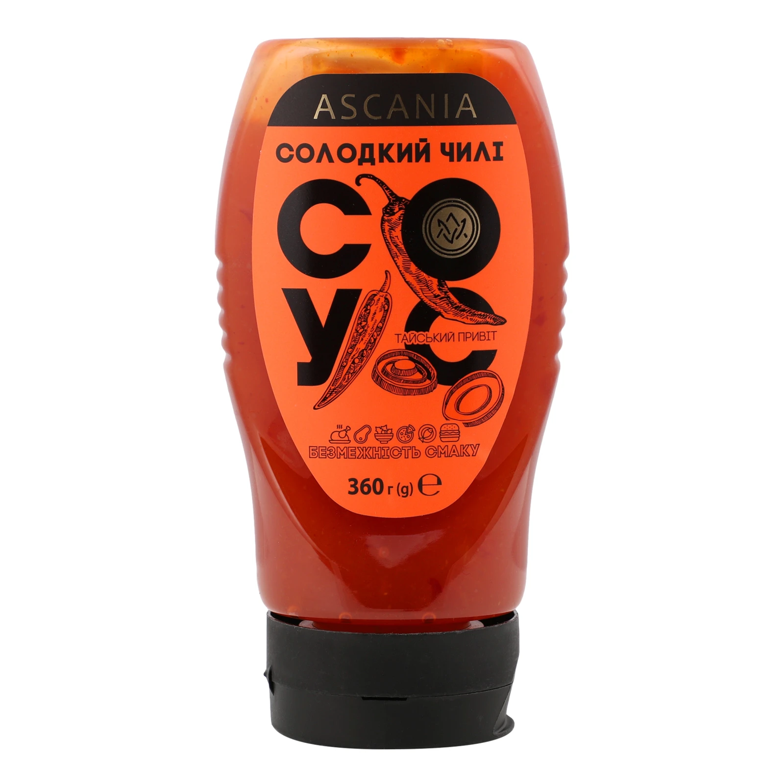 Соус Ascania Солодкий чилі 300мл Фото №:1