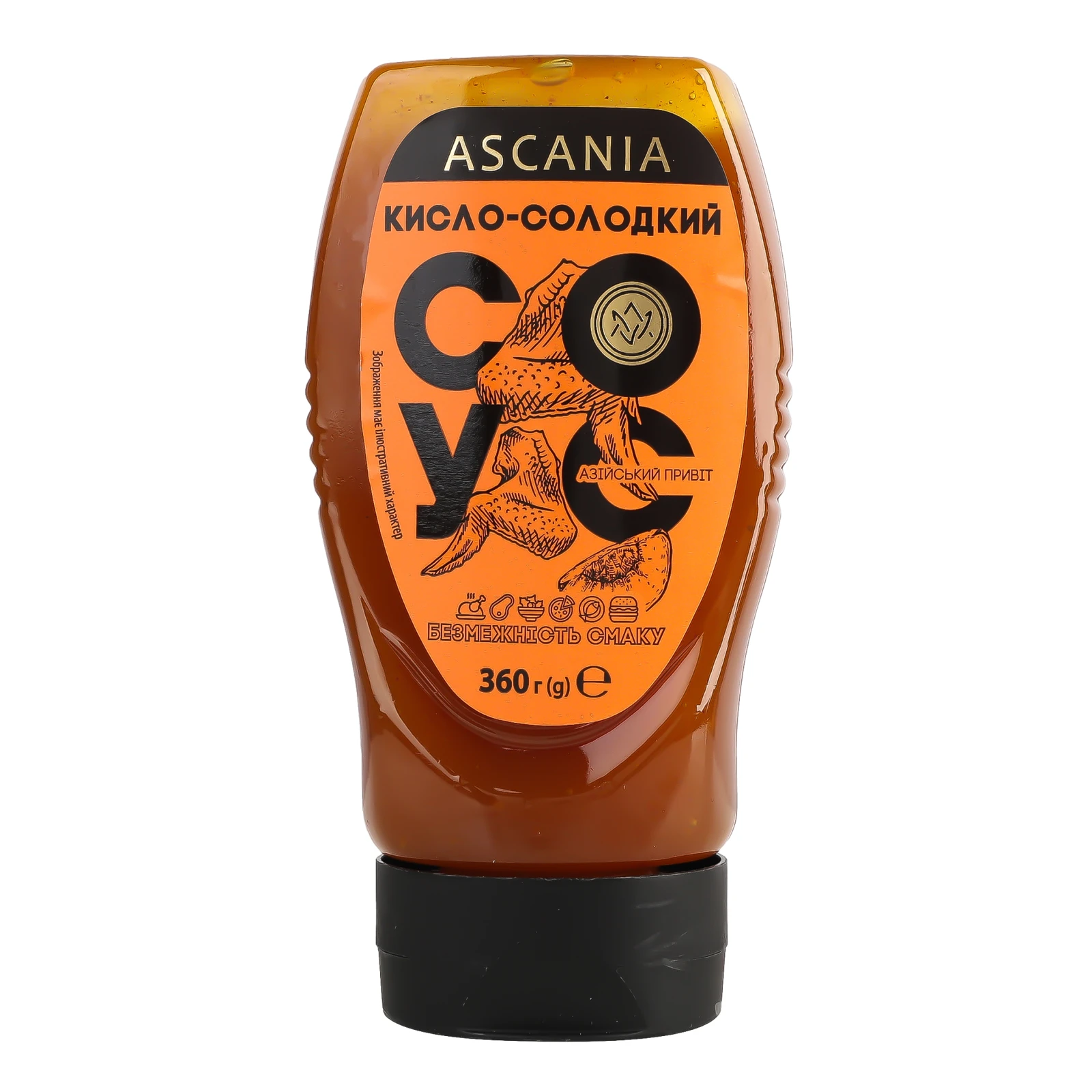 Соус Ascania Кисло-солодкий 360г Фото навігації №:1