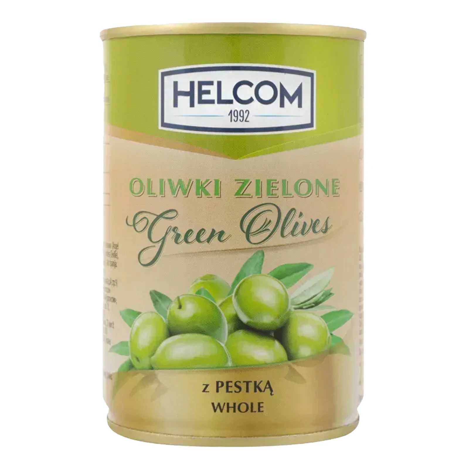 Оливки Helcom зелені з кісточкою 280г Фото №:1