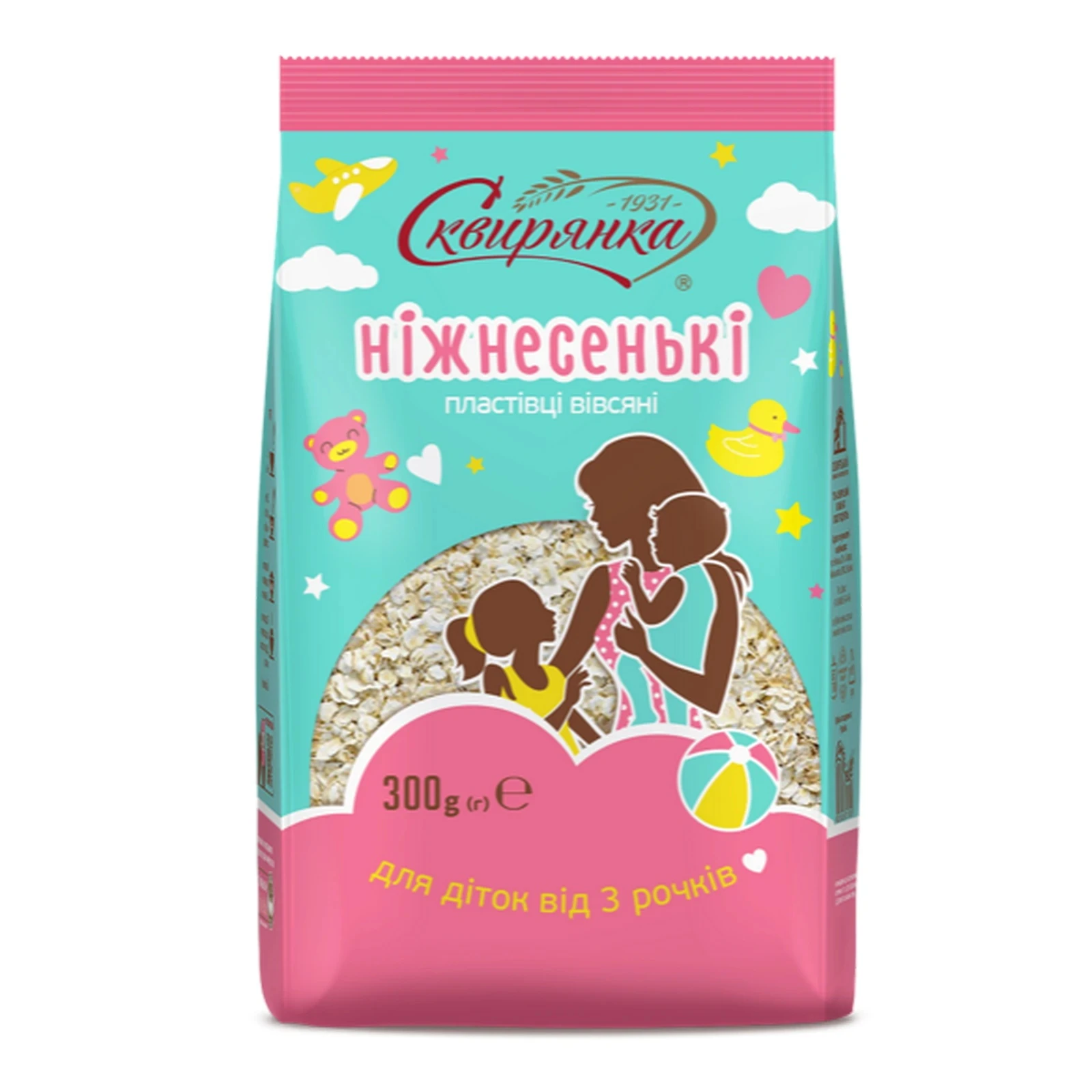 Пластівці Сквирянка вівсяні Ніжнесенькі 300г Фото №:1