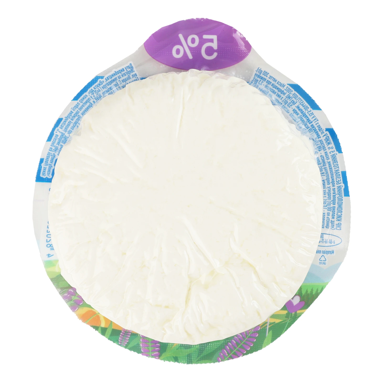 Сир кисломолочний Простонаше безлактозний 5% 300г Фото №:2