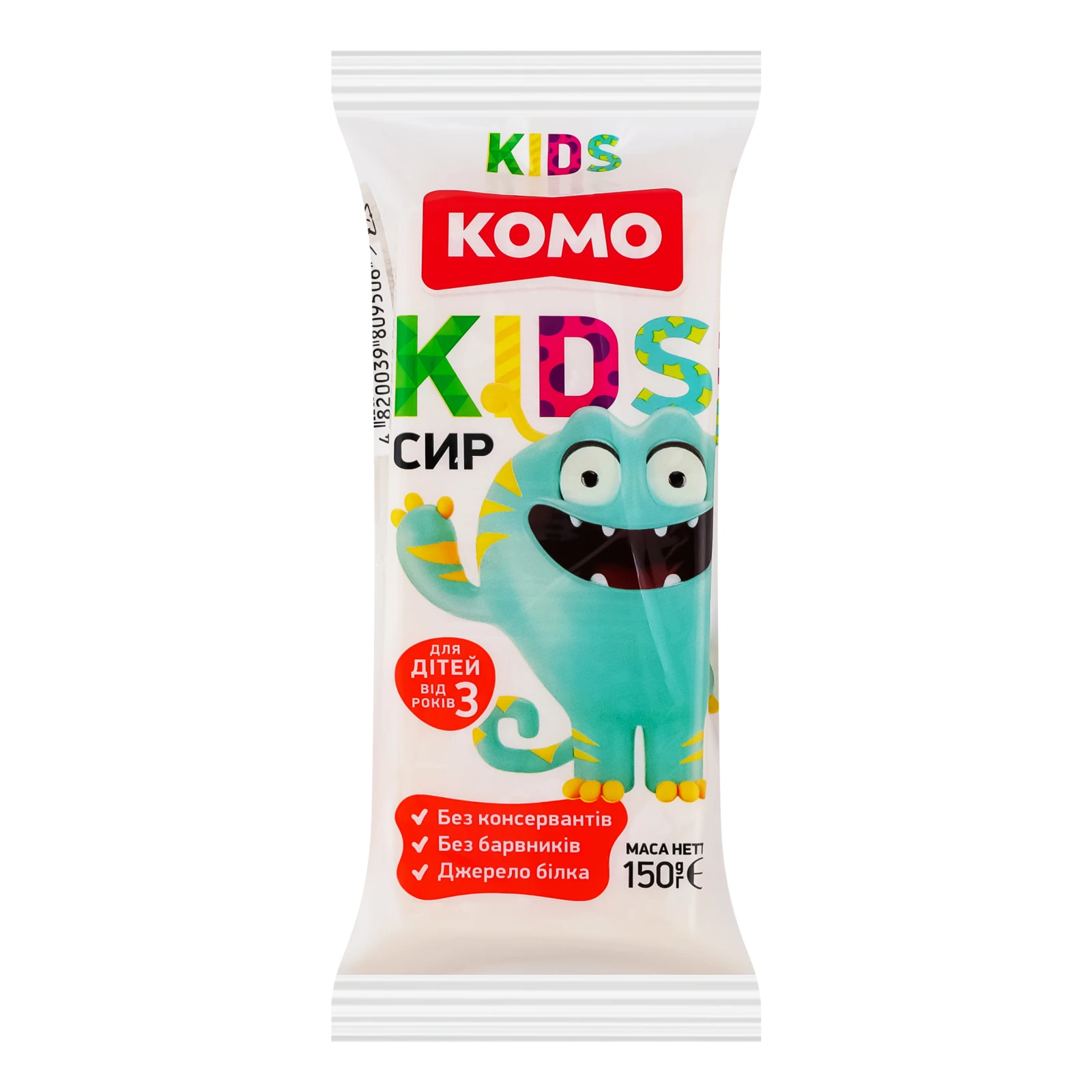 Сир Комо Kids напівтвердий для дітей від 3-х років 50% 150г Фото №:1