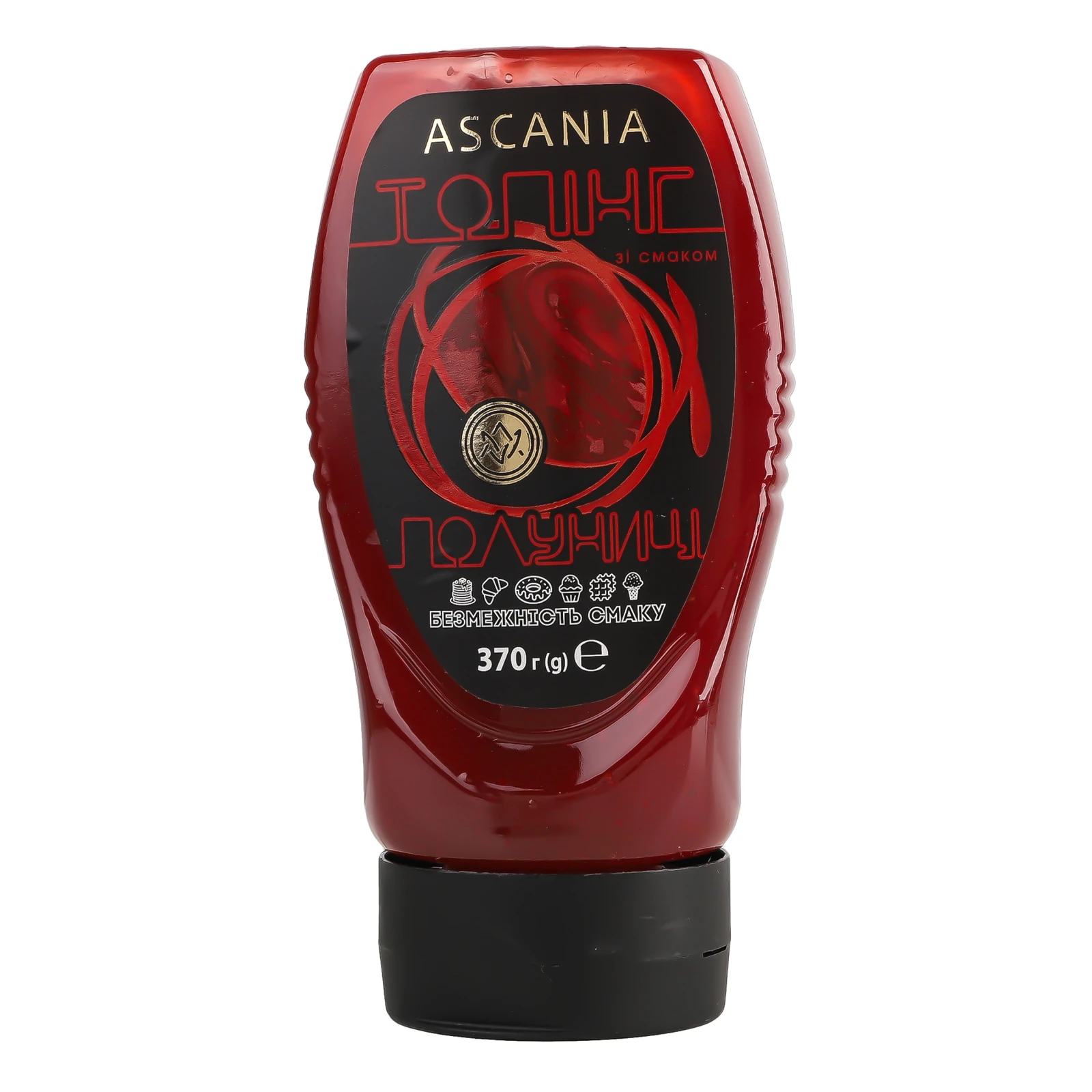 Топінг Ascania зі смаком полуниці 370г
