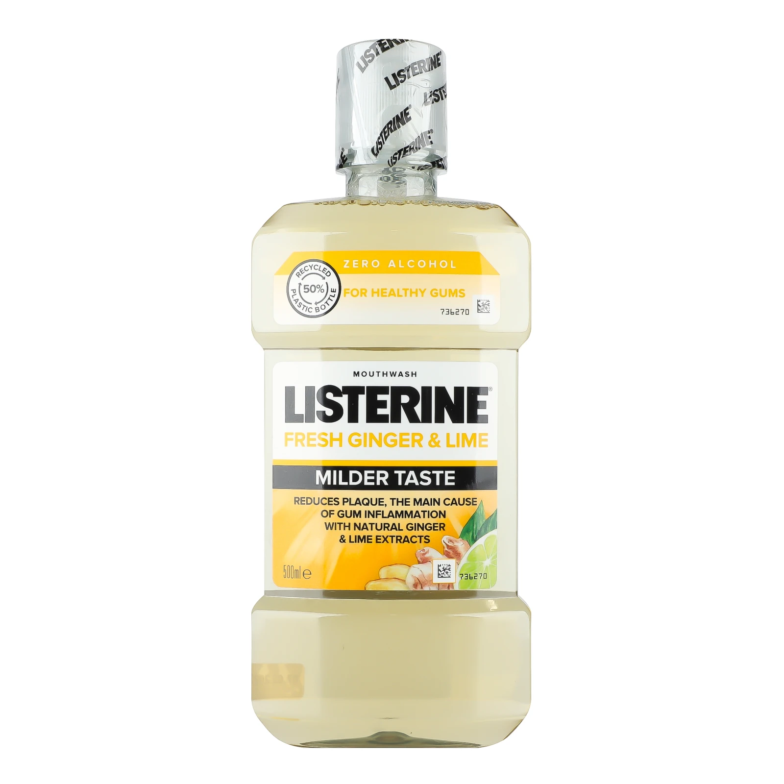 Ополіскувач для ротової порожнини Listerine Fresh Ginger&Lime 500мл Фото №:1