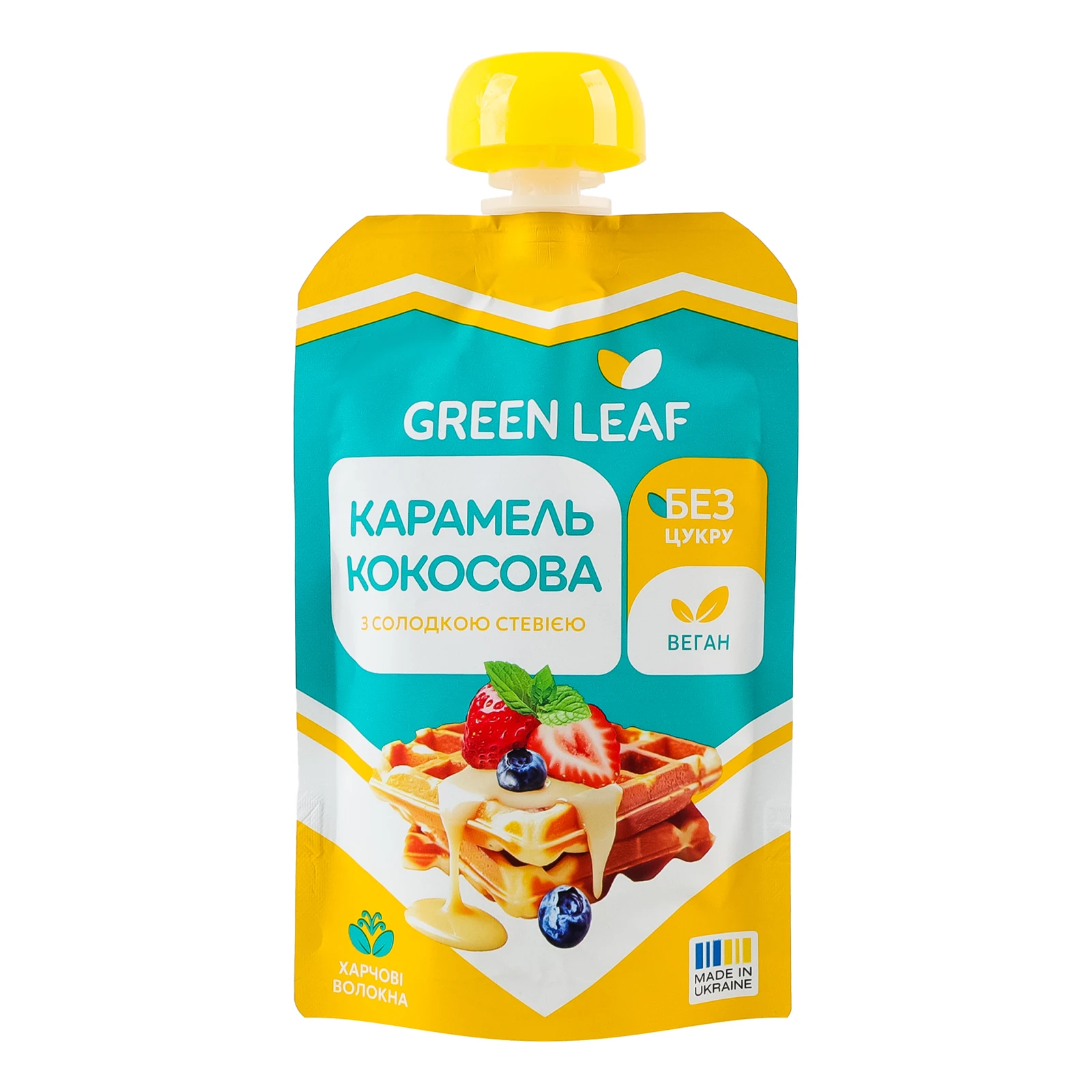 Карамель Green Leaf кокосова з солодкою стевією 90г Фото №:1